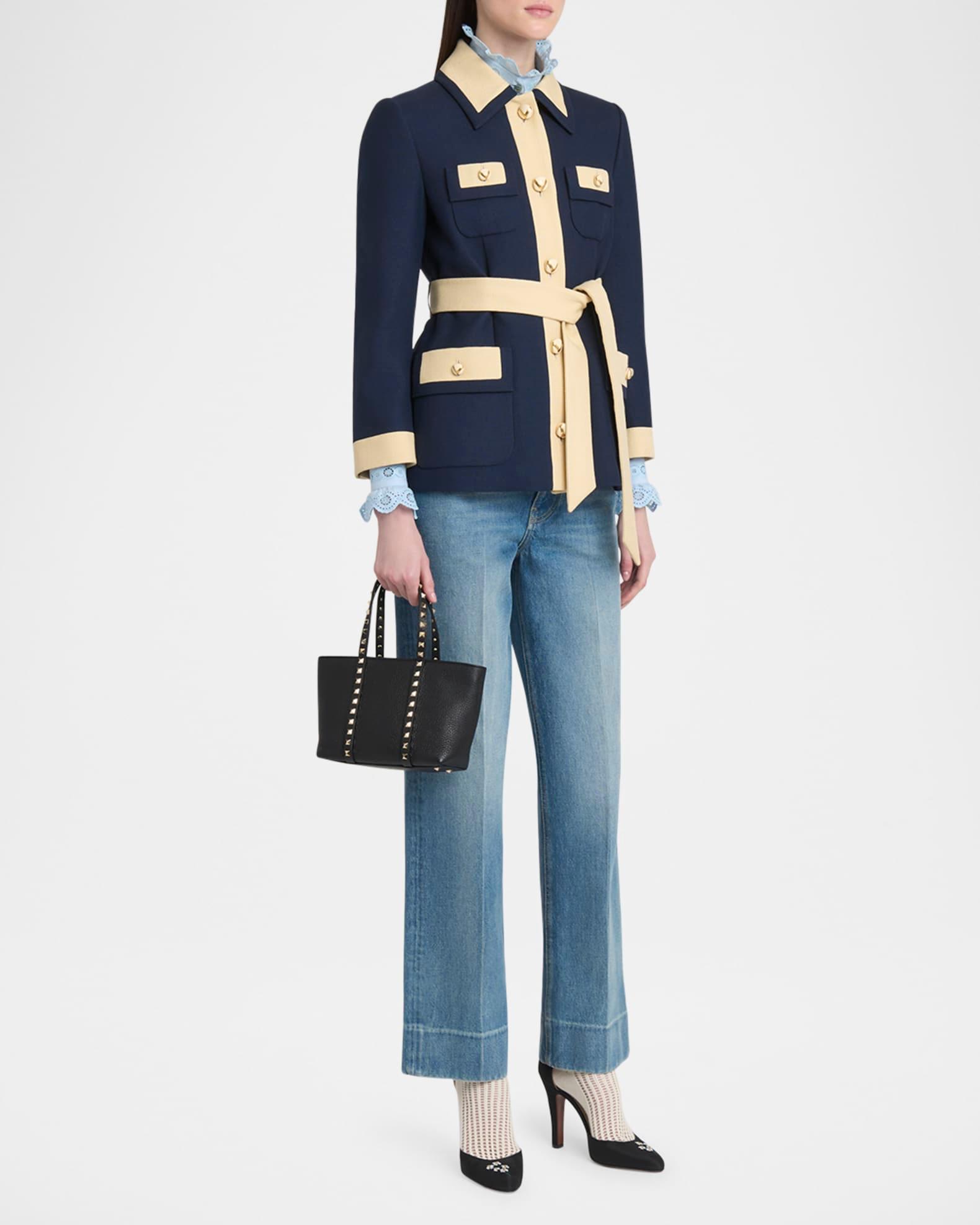 Mini Rockstud Leather Tote Bag Product Image