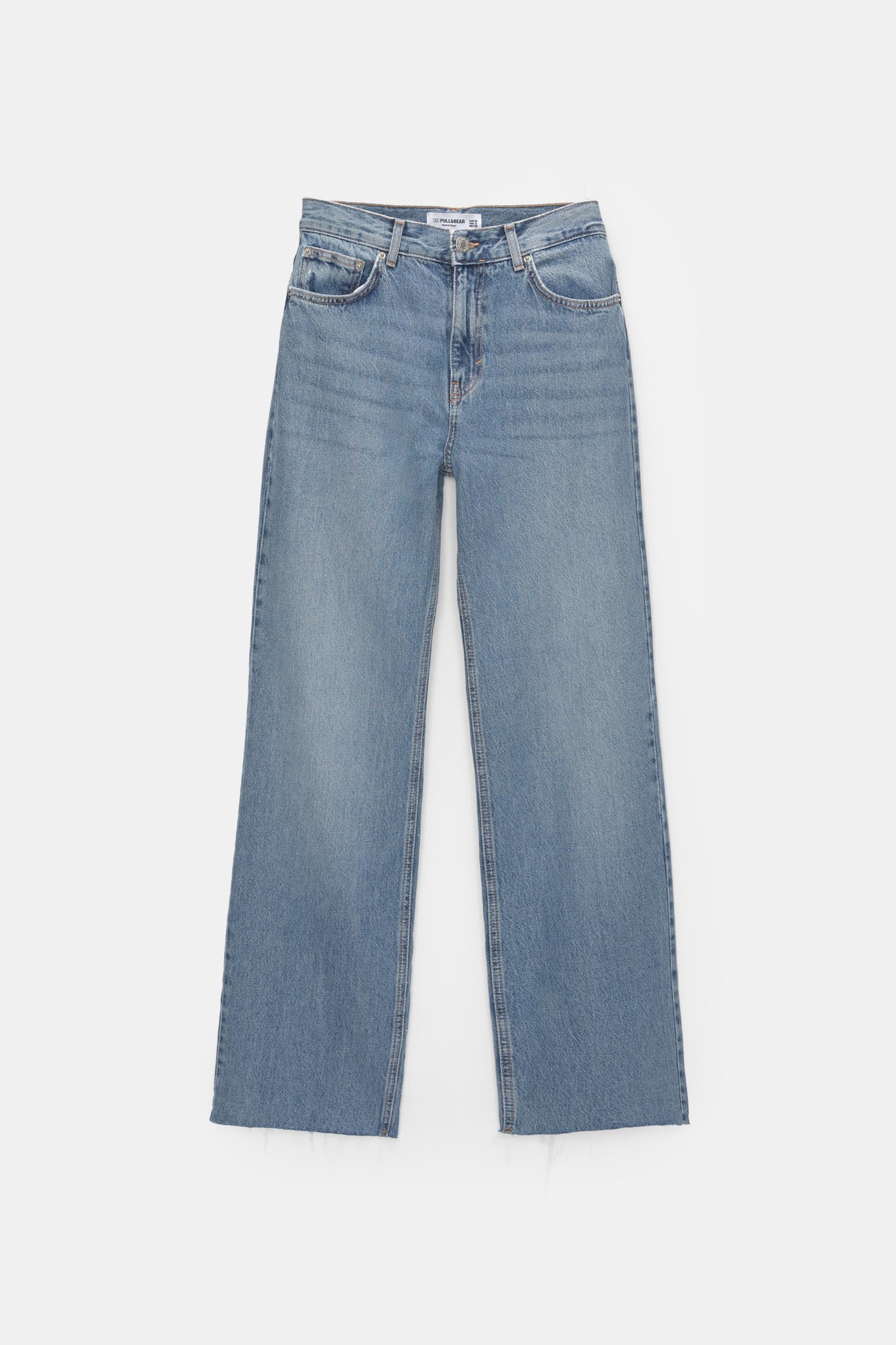 Straight-leg high-waist jeans Product Image