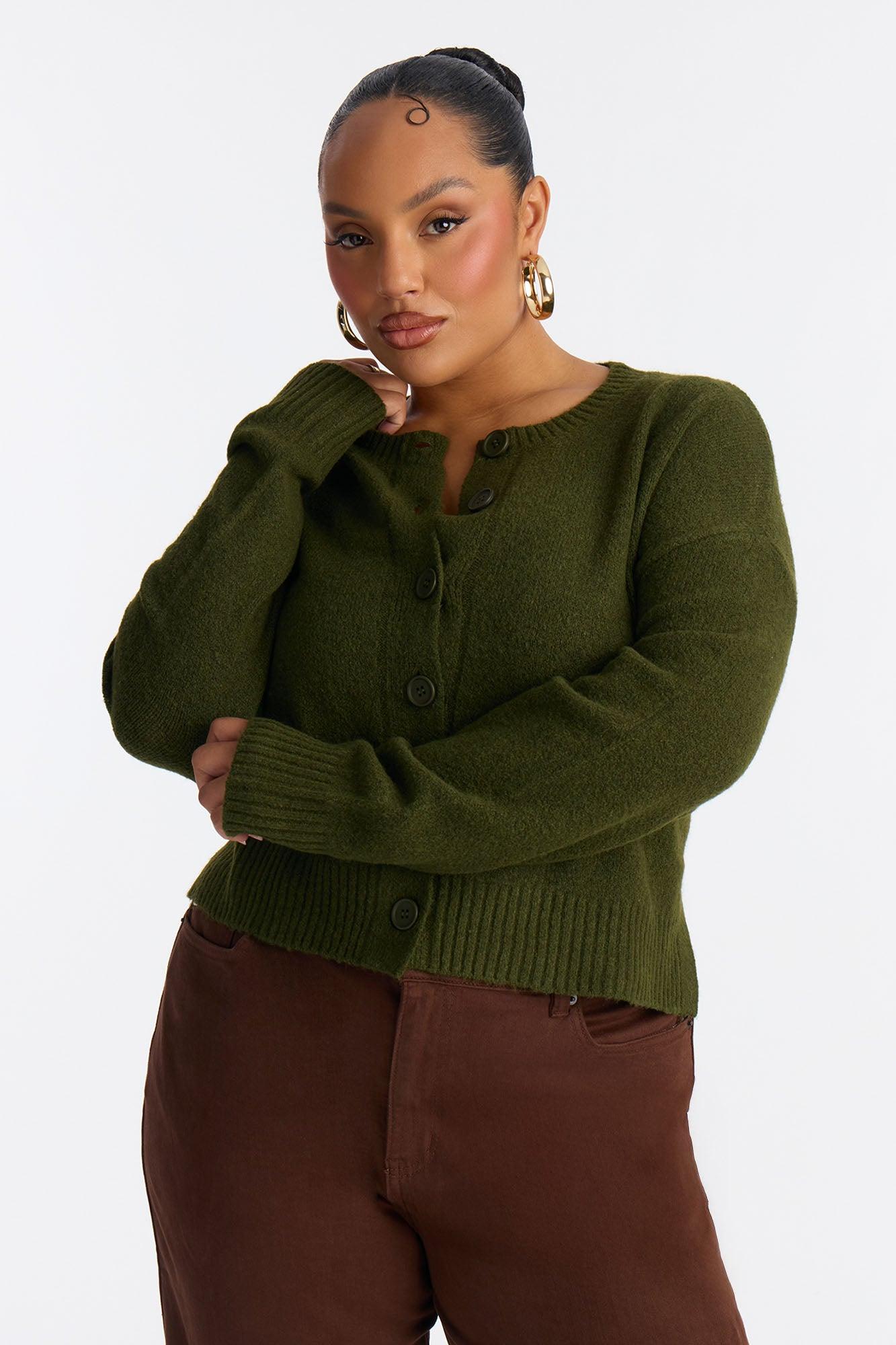 Good On You Cardigan - Olive Female Product Image