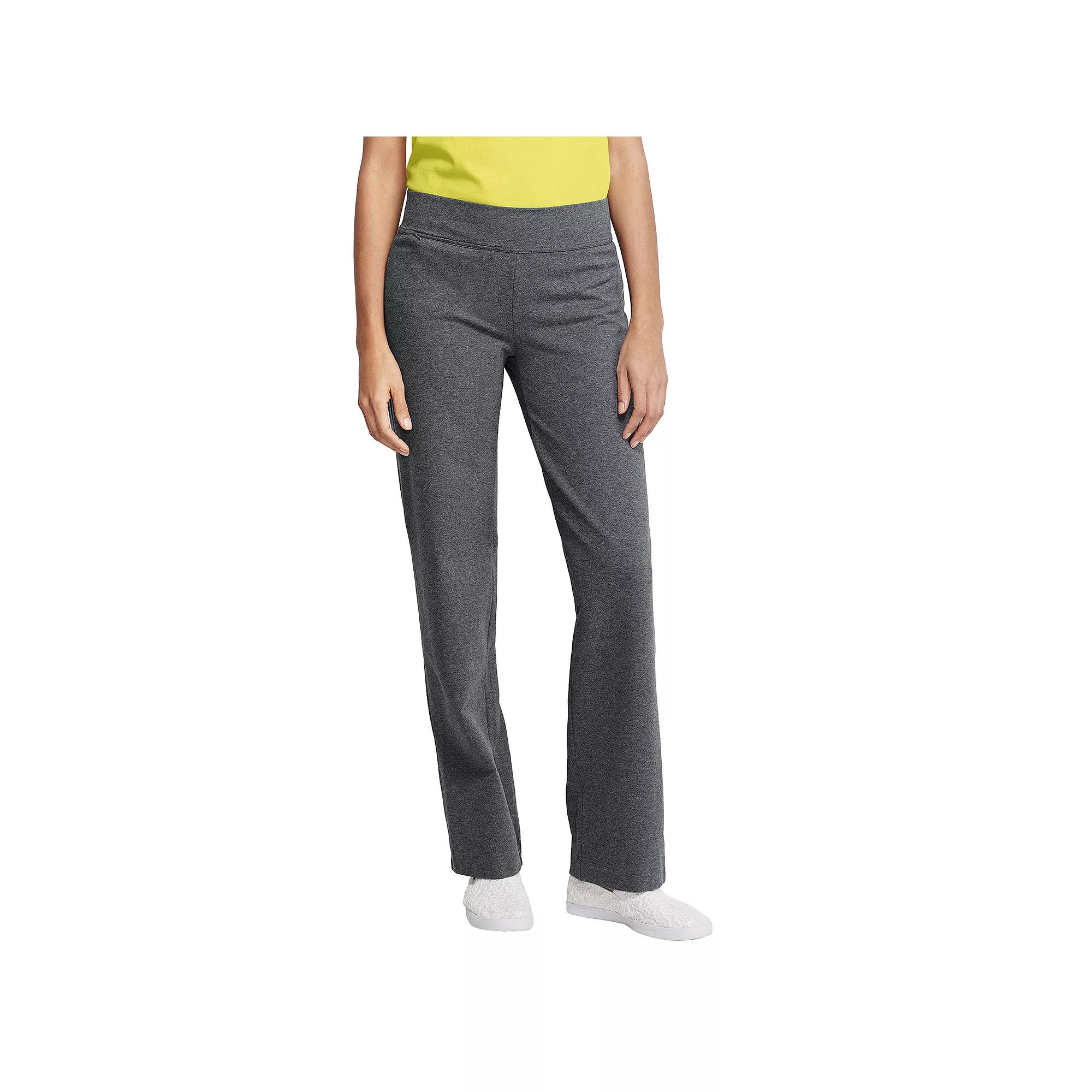 Petite Lands' End Starfish Straight-Leg Pull-On Pants, Women's,  Product Image