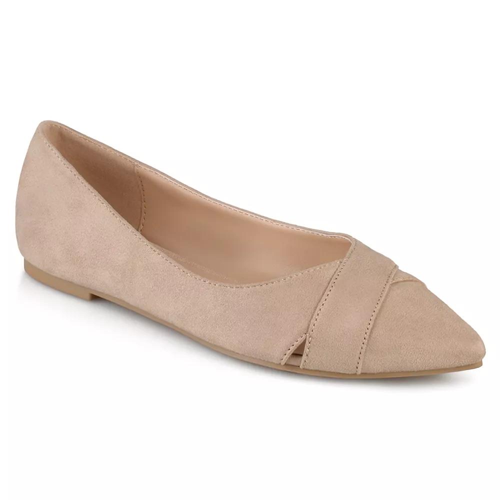 Journee Winslo Womens Pointed Flats, Girls Brown Product Image