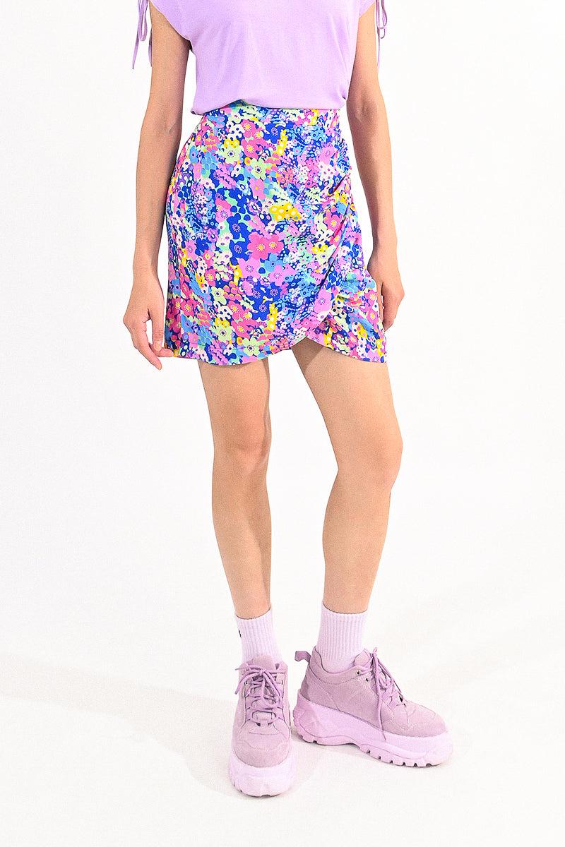 FLORAL MINI SKIRT Product Image