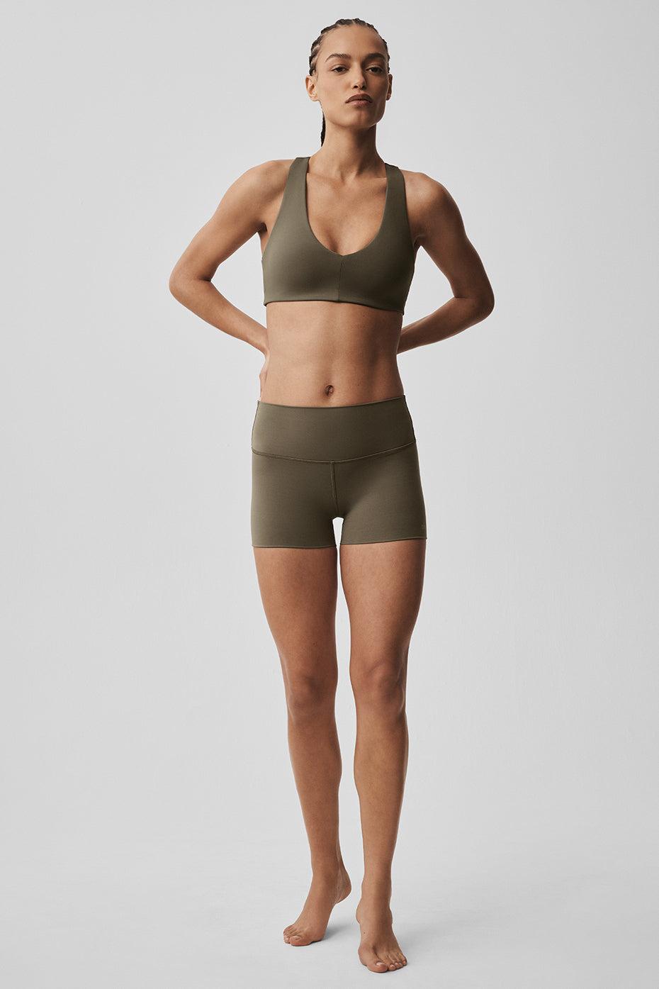 3" ALO Softsculpt High-Waist Precision Short - Olive Tree Product Image
