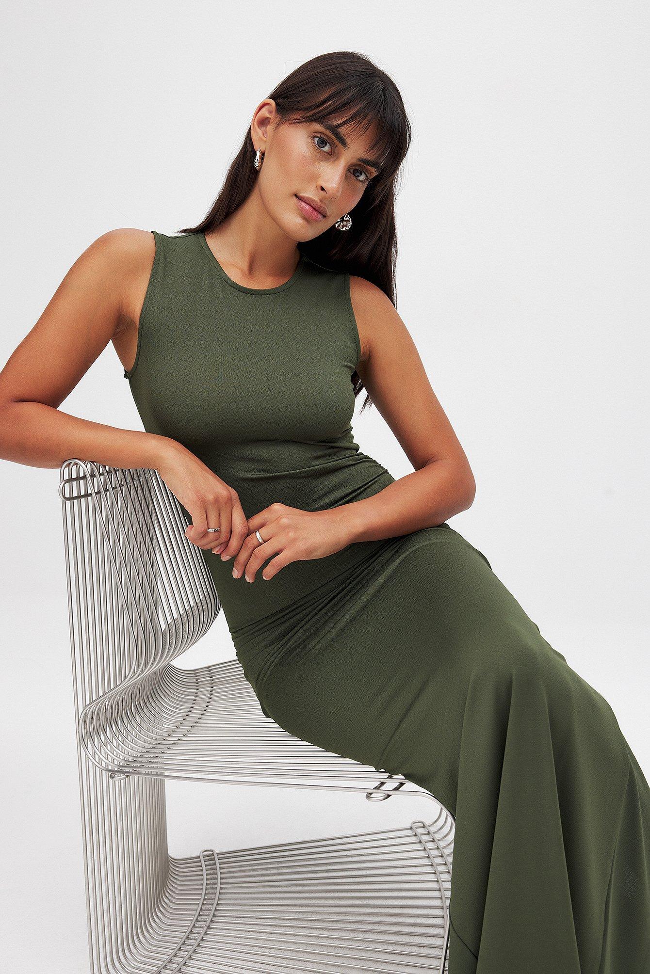 Jersey Sleeveless Maxi Dress Product Image