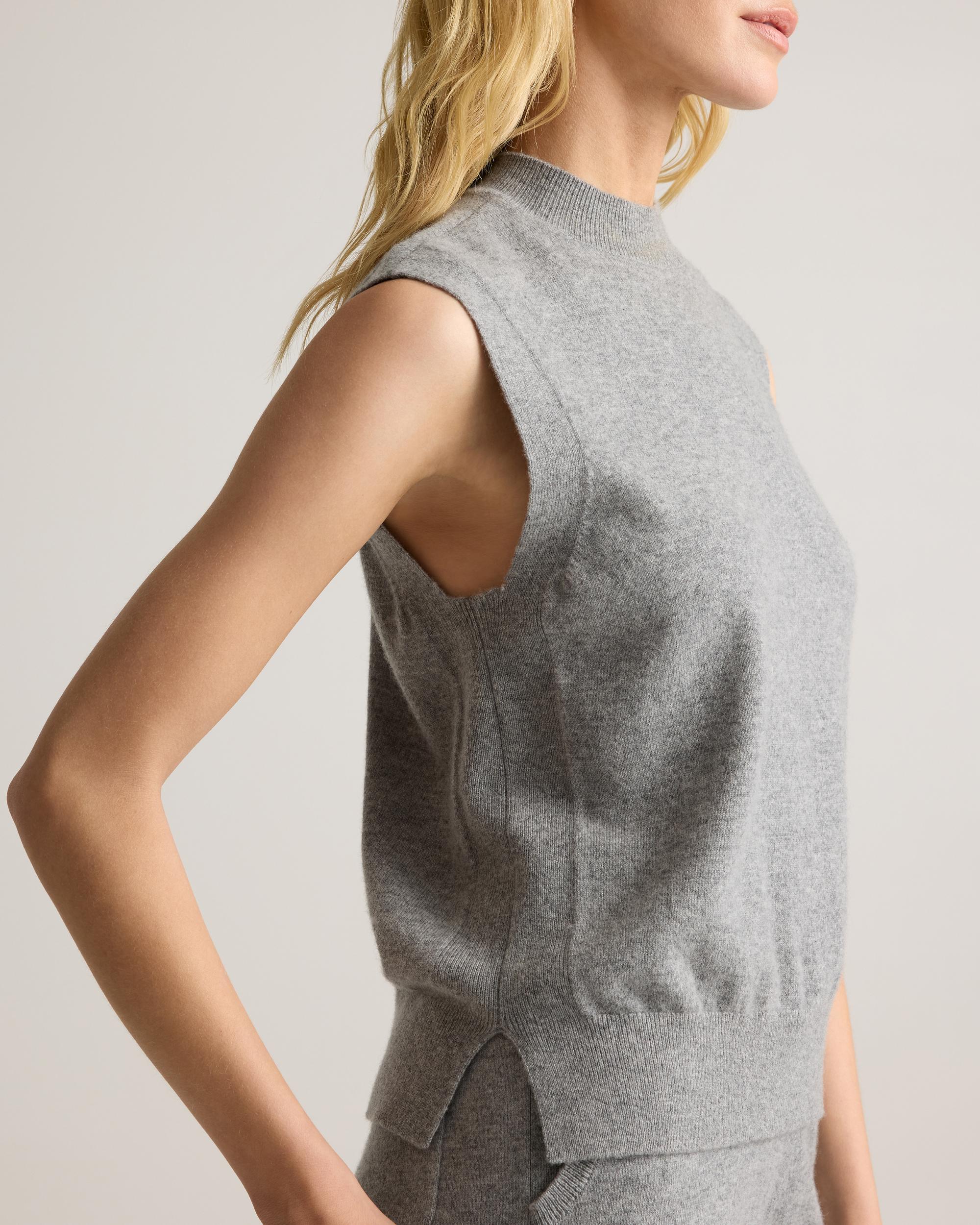 Quince | Women's Mongolian Cashmere Mock Neck Sweater Vest Product Image