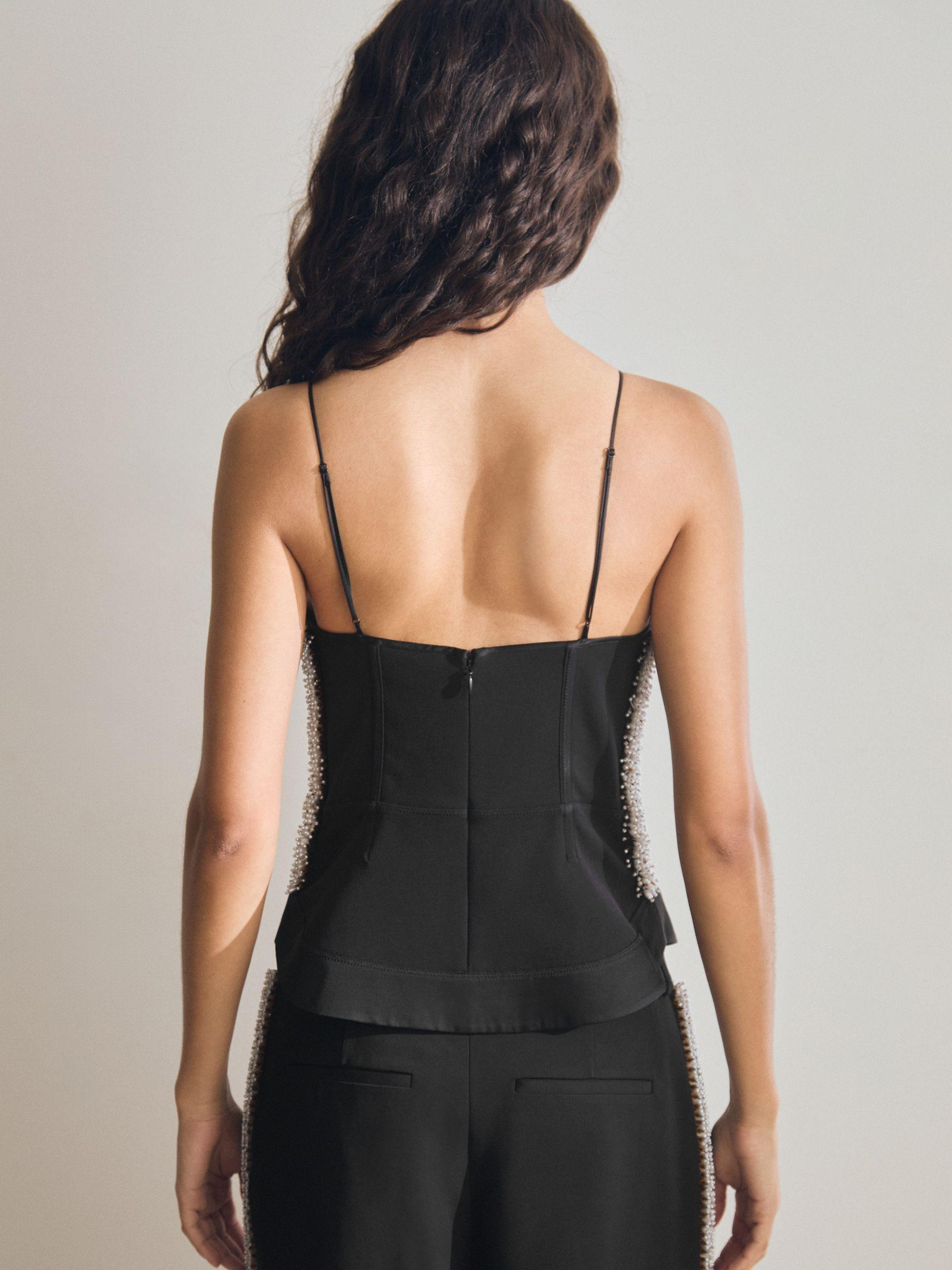 Atelier Embellished Corset Top in Black Product Image