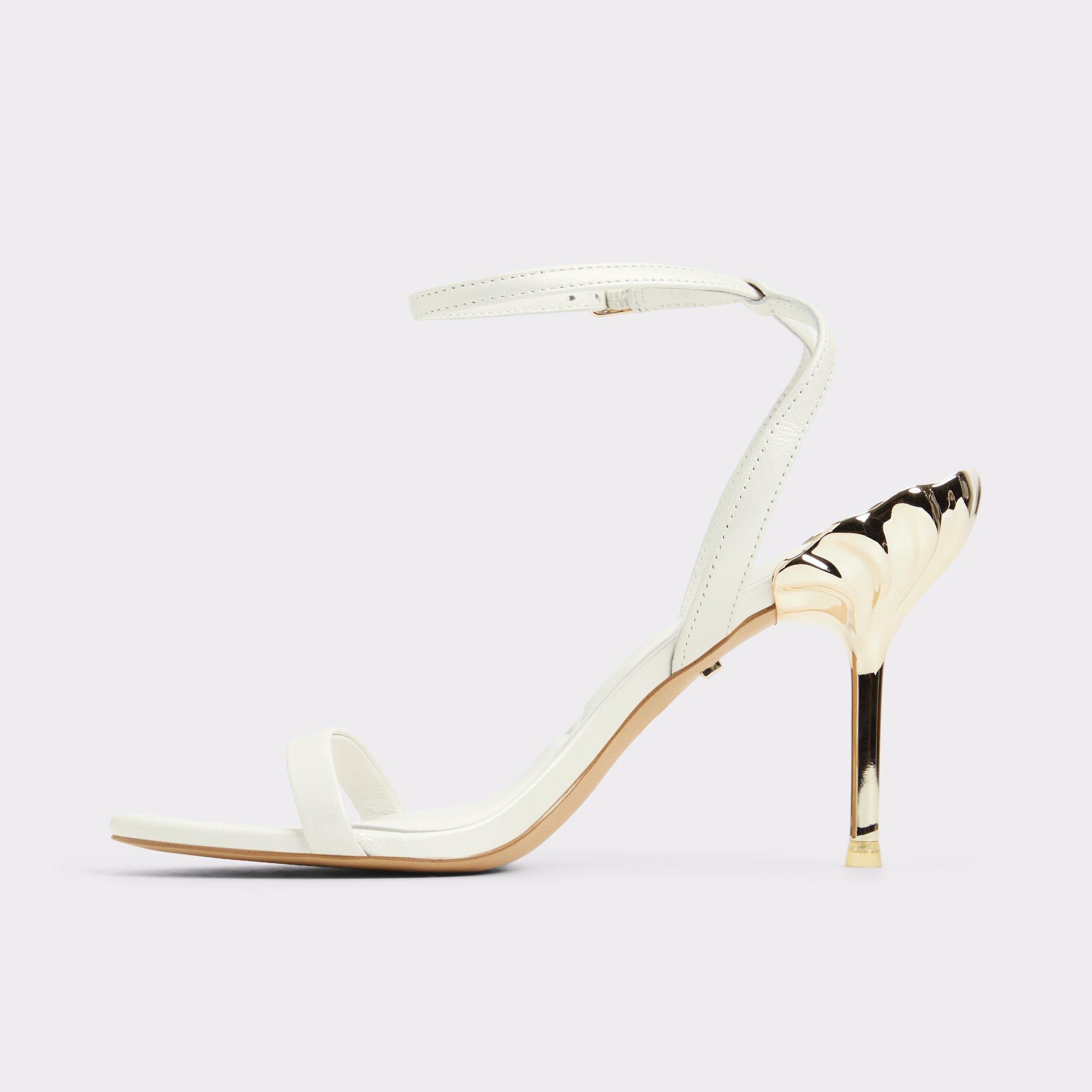 ALDO Arielheel - Women's Heeled Sandal Sandals - White, Size 7 Product Image