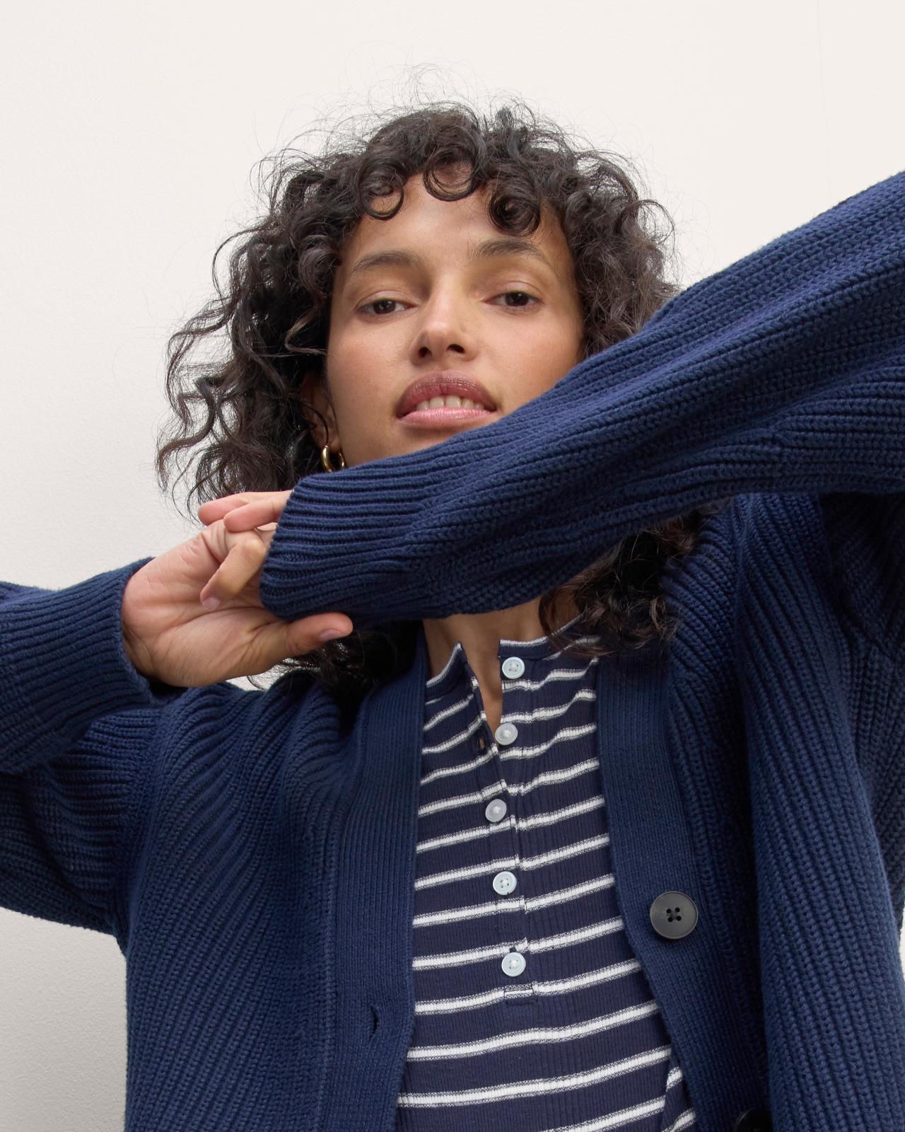 Womens Boxy Cardigan in Everyday Cotton by Everlane Product Image