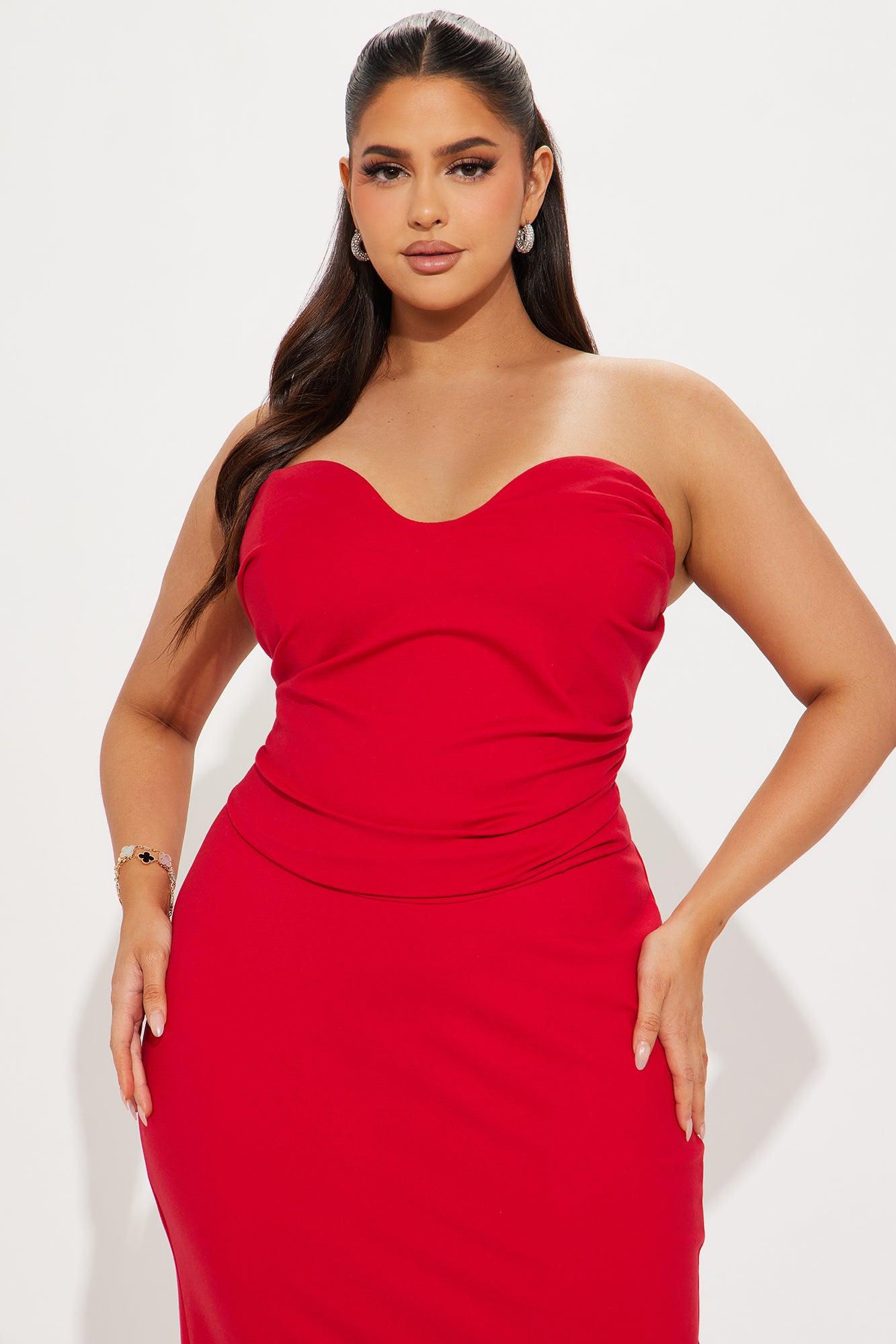 Heather Maxi Tube Dress - Red Product Image