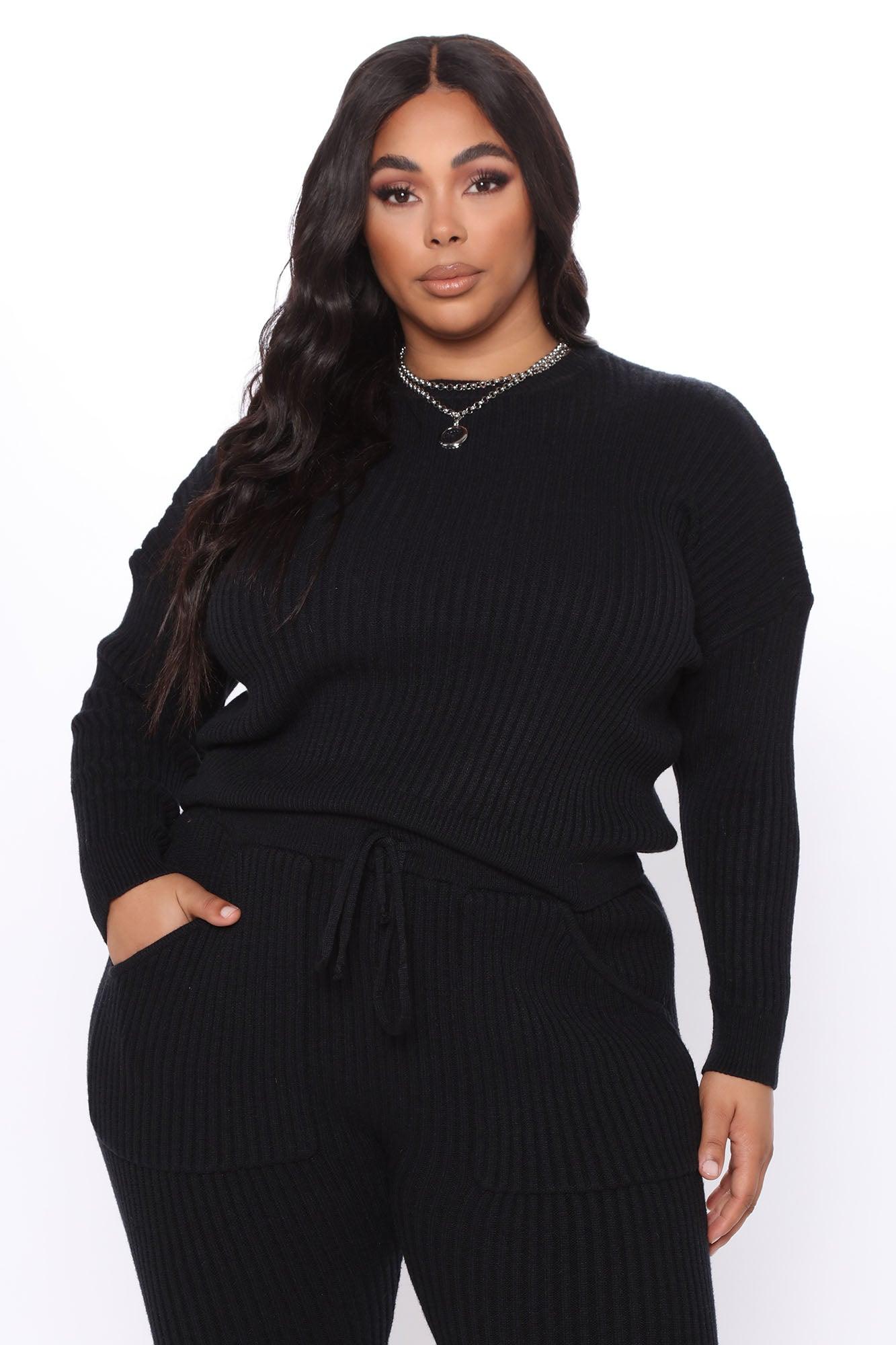 Cozy Nights Pant Set - Black Female Product Image