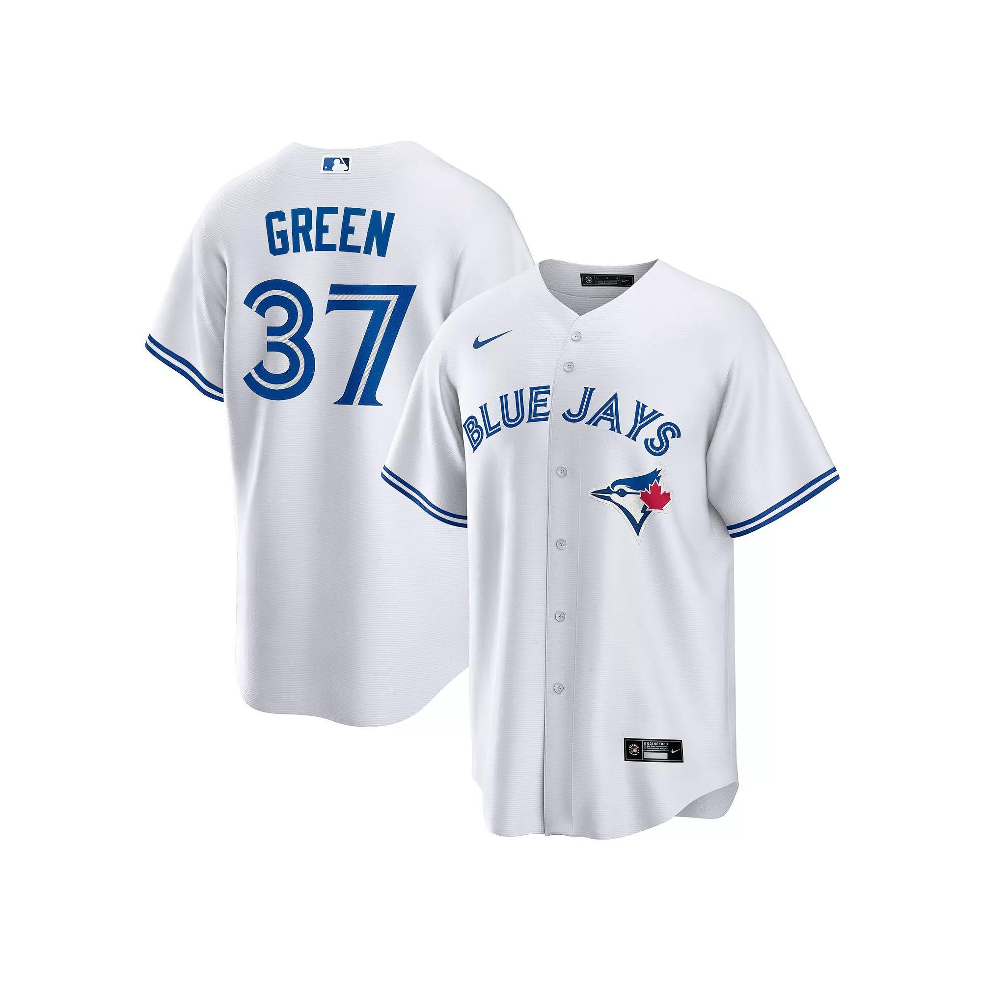 Men's Nike Chad Green White Toronto Blue Jays Home Replica Player Jersey,  Product Image