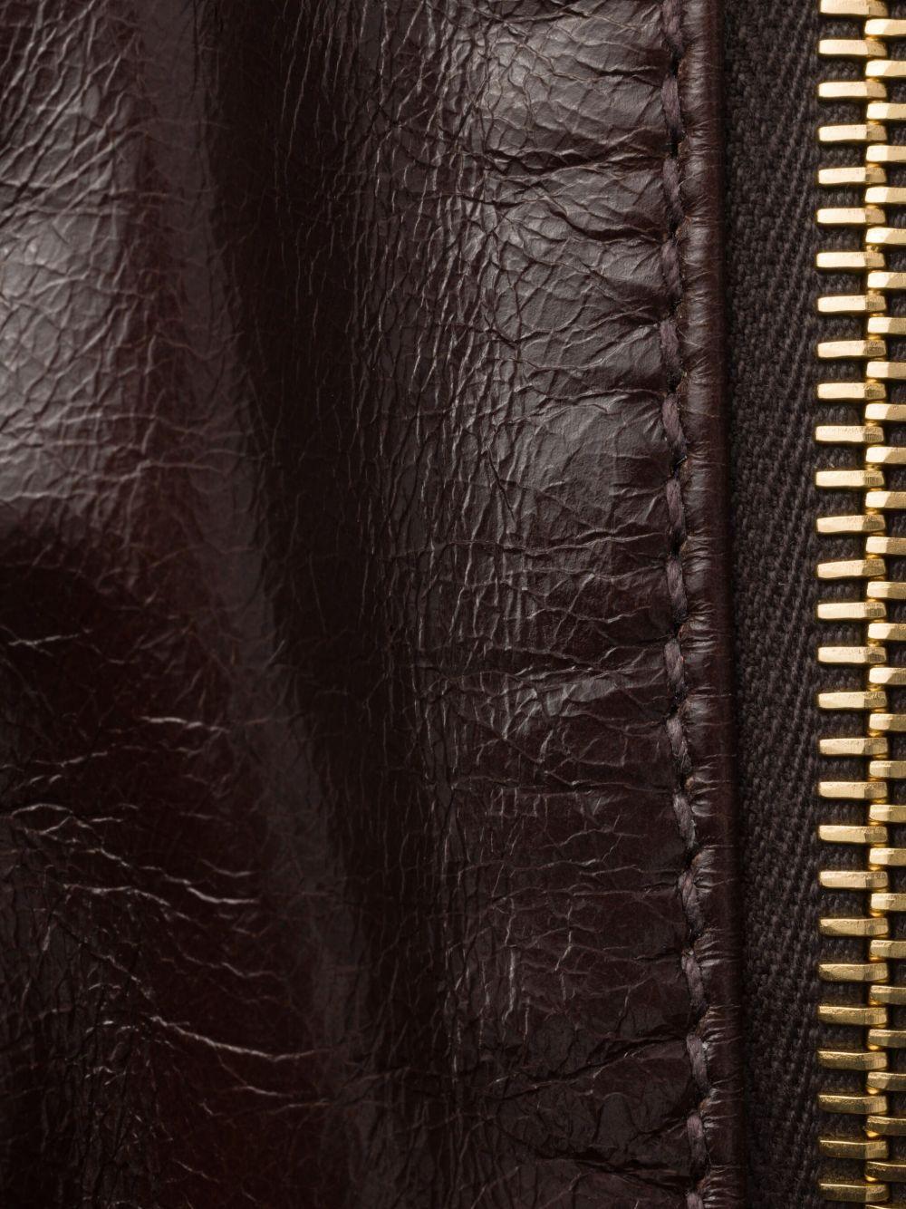 mini Dangle leather tote bag Product Image