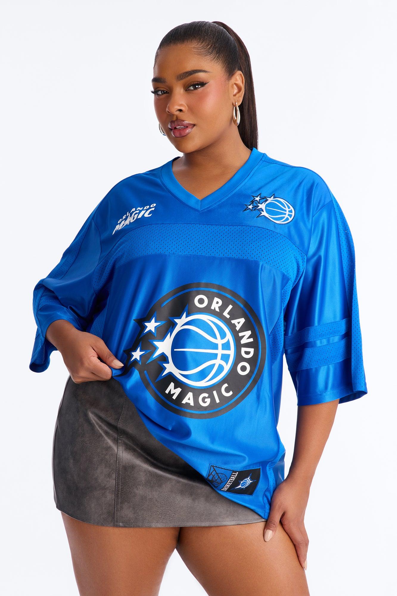 NBA Magic Oversized Mesh Tee - Blue Female Product Image