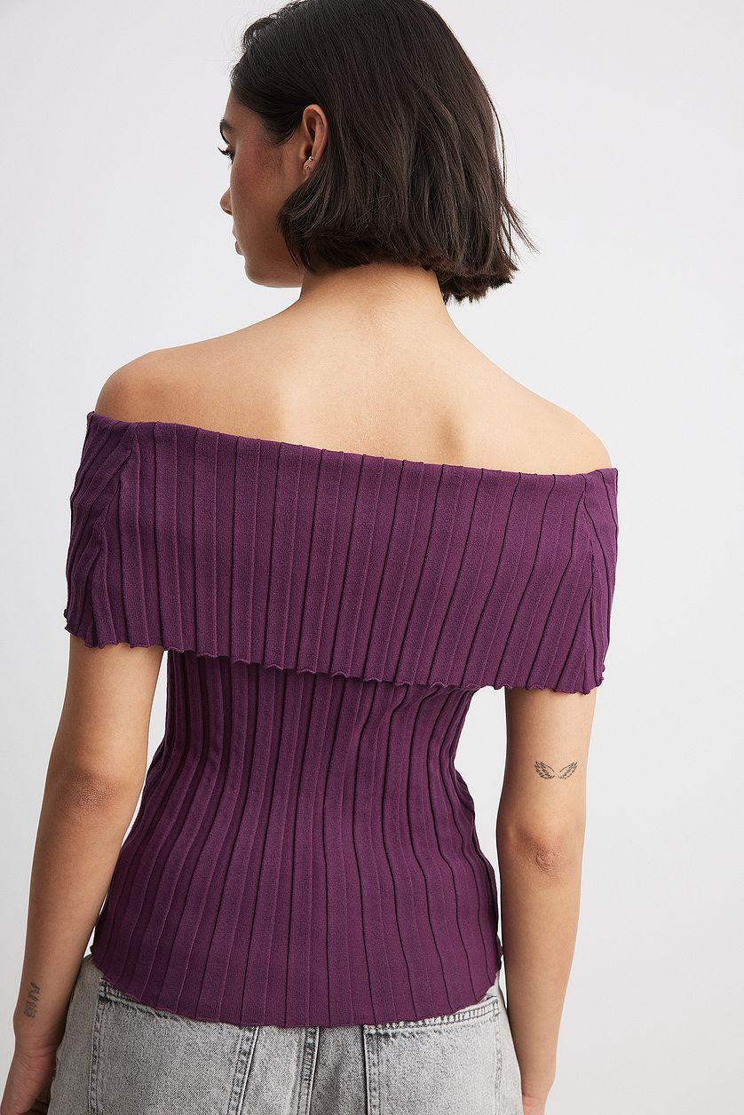 Offshoulder Knitted Top Product Image