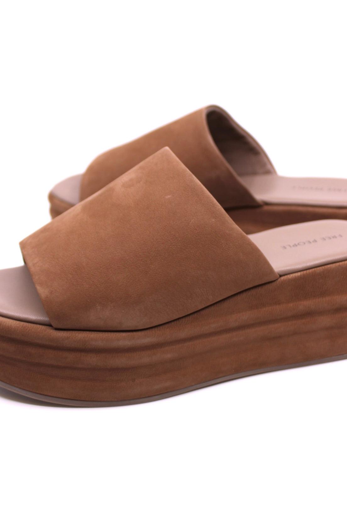 Free People Harbor Flatform Fawn Grey Product Image