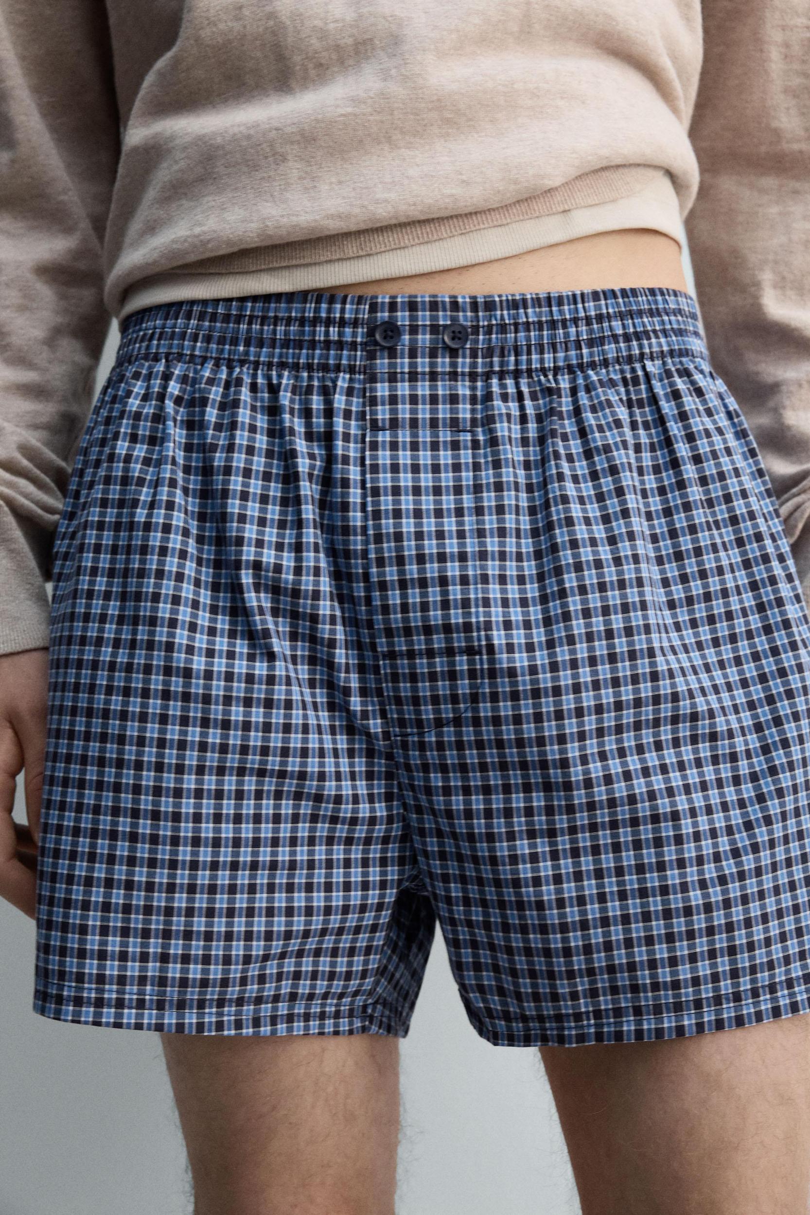LIMITED EDITION CHECKERED POPLIN BOXERS Product Image