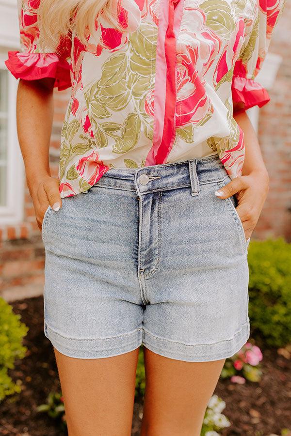 JUDY BLUE Stella High Waist Shorts Product Image