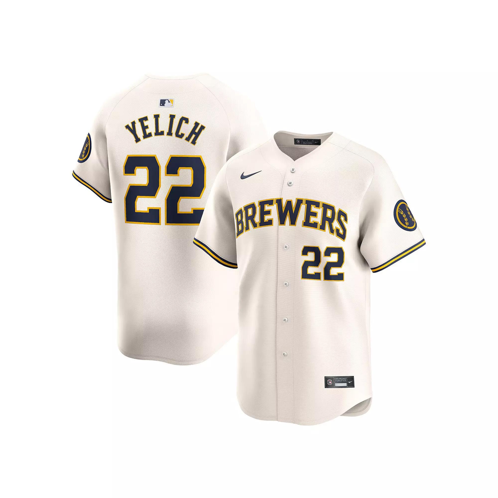 Christian Yelich Milwaukee Brewers Nike Men's Dri-FIT ADV MLB Limited Jersey Product Image