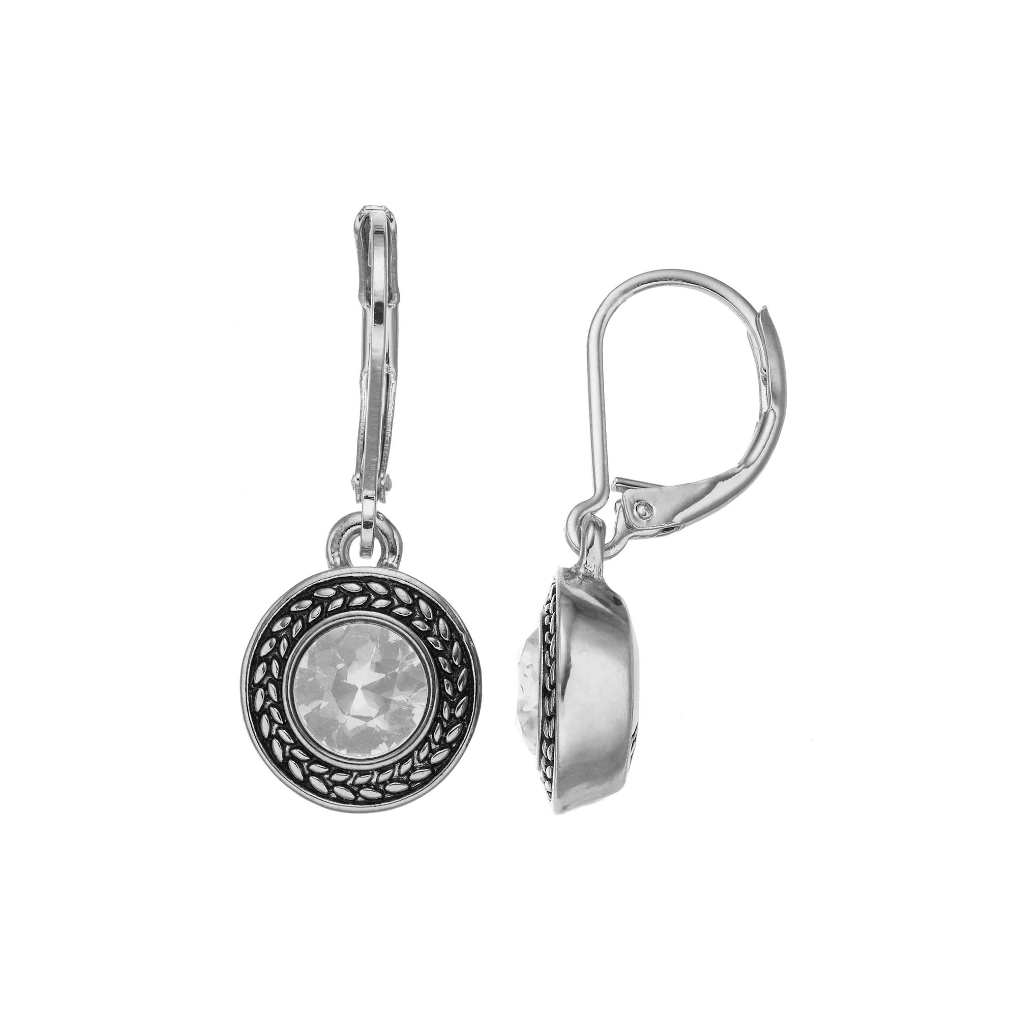 Napier Drop Earrings, Women's, White Product Image