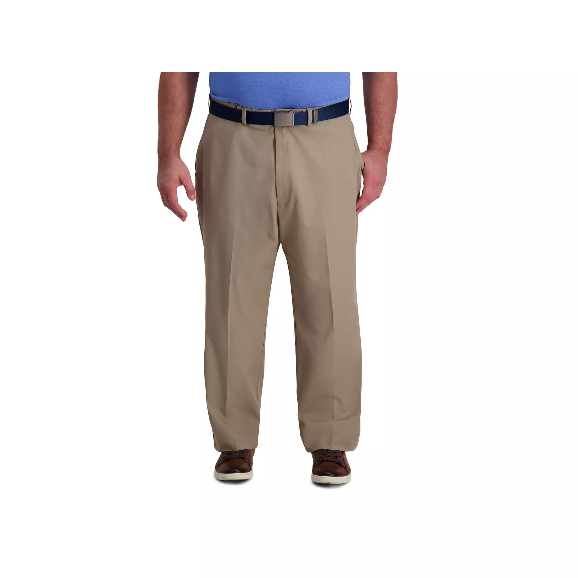 Big & Tall Haggar® Cool Right® Classic-Fit Flat-Front Performance Flex Pants, Men's,  Product Image