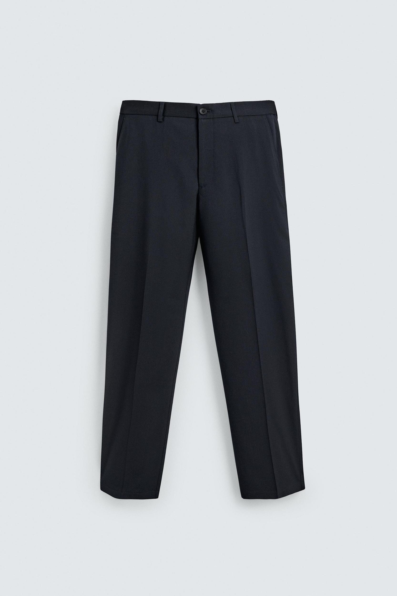 REGULAR FIT WOOL BLEND NON-IRON PANTS Product Image