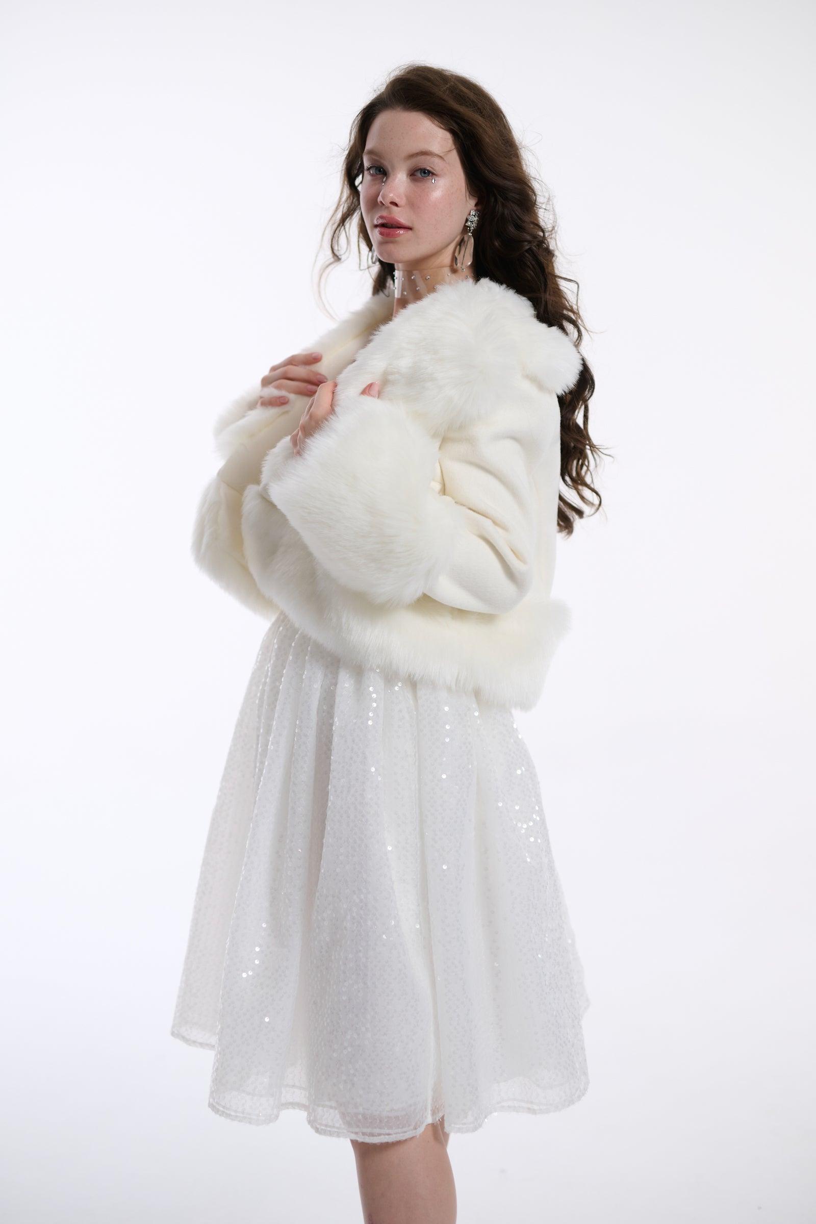 The Ivory Cropped Groupie Jacket Product Image