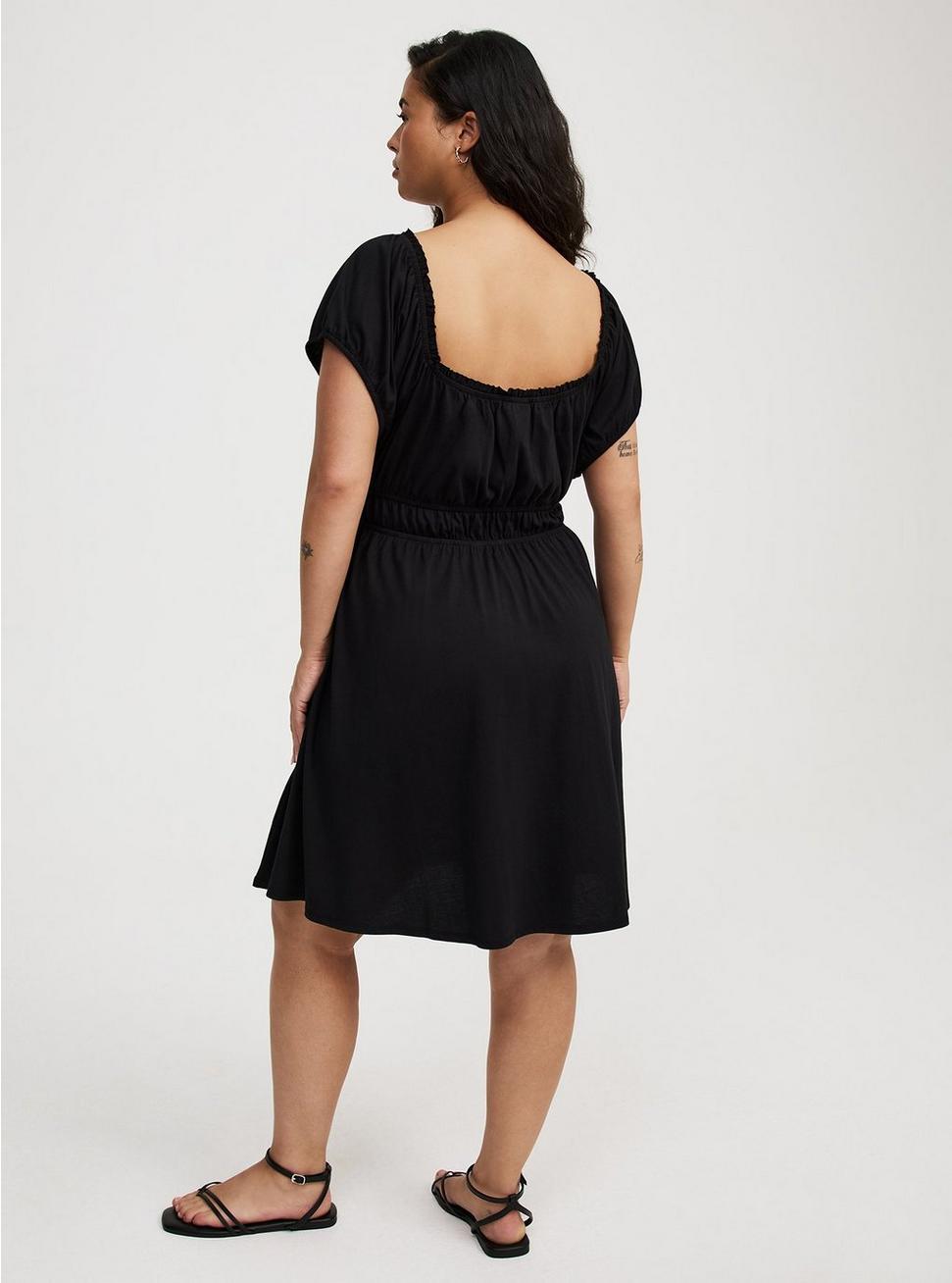 Shirred Bodice Mini Dress Product Image