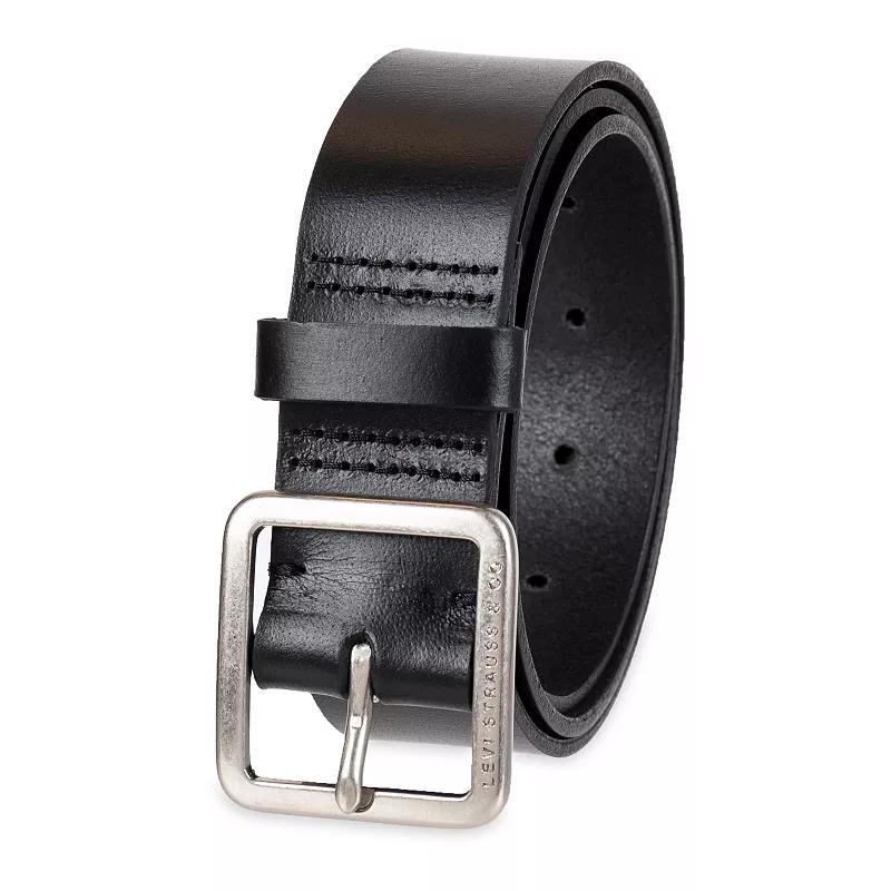 Women's & Plus Levi's® Square Center Bar Buckle Leather Belt,  Product Image