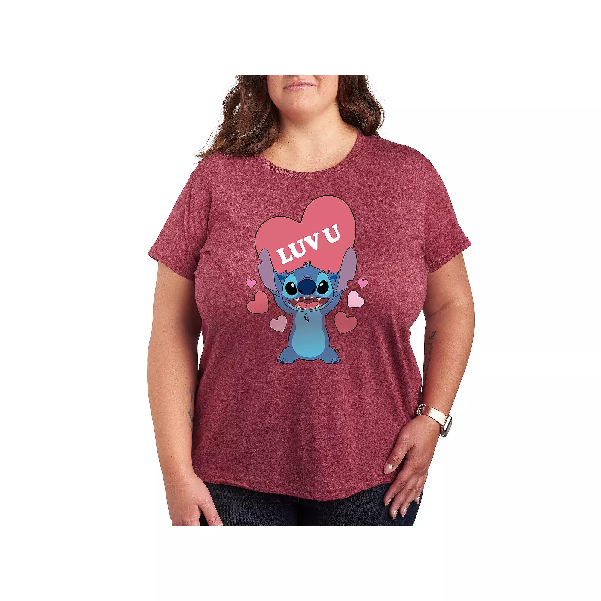 Disney's Mickey & Minnie Mouse Plus Winter Wishes Graphic Tee, Women's,  Product Image