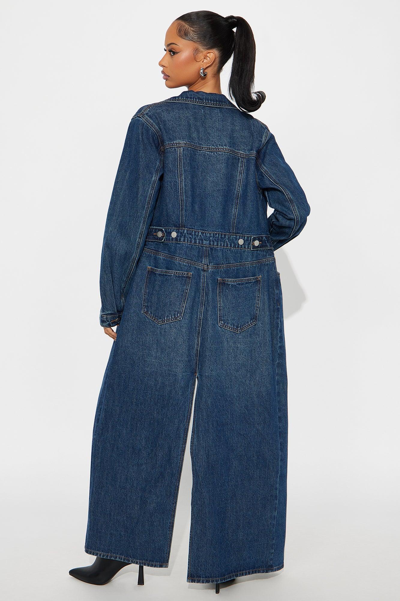 Making Moves Denim Trench Coat - Medium Wash Female Product Image