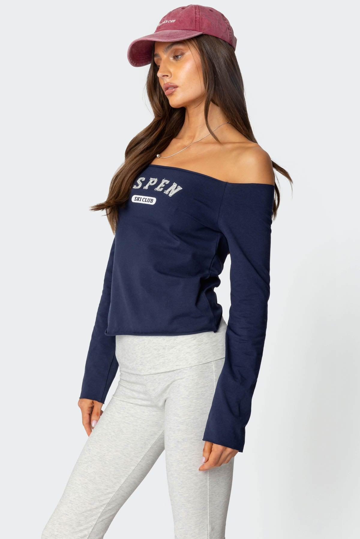 Aspen Ski Club Off Shoulder Top Product Image