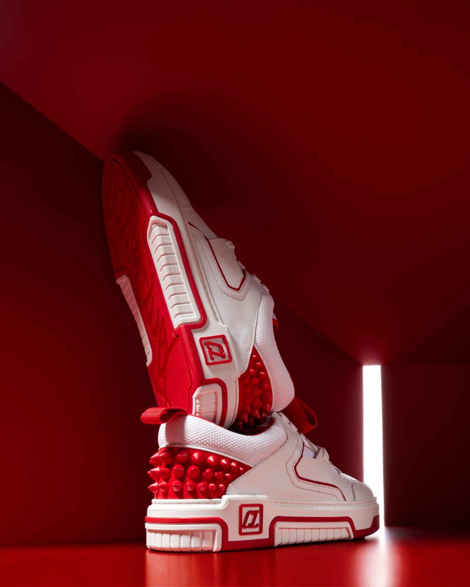 Men's Astroloubi Mesh and Leather Low-Top Sneakers Product Image