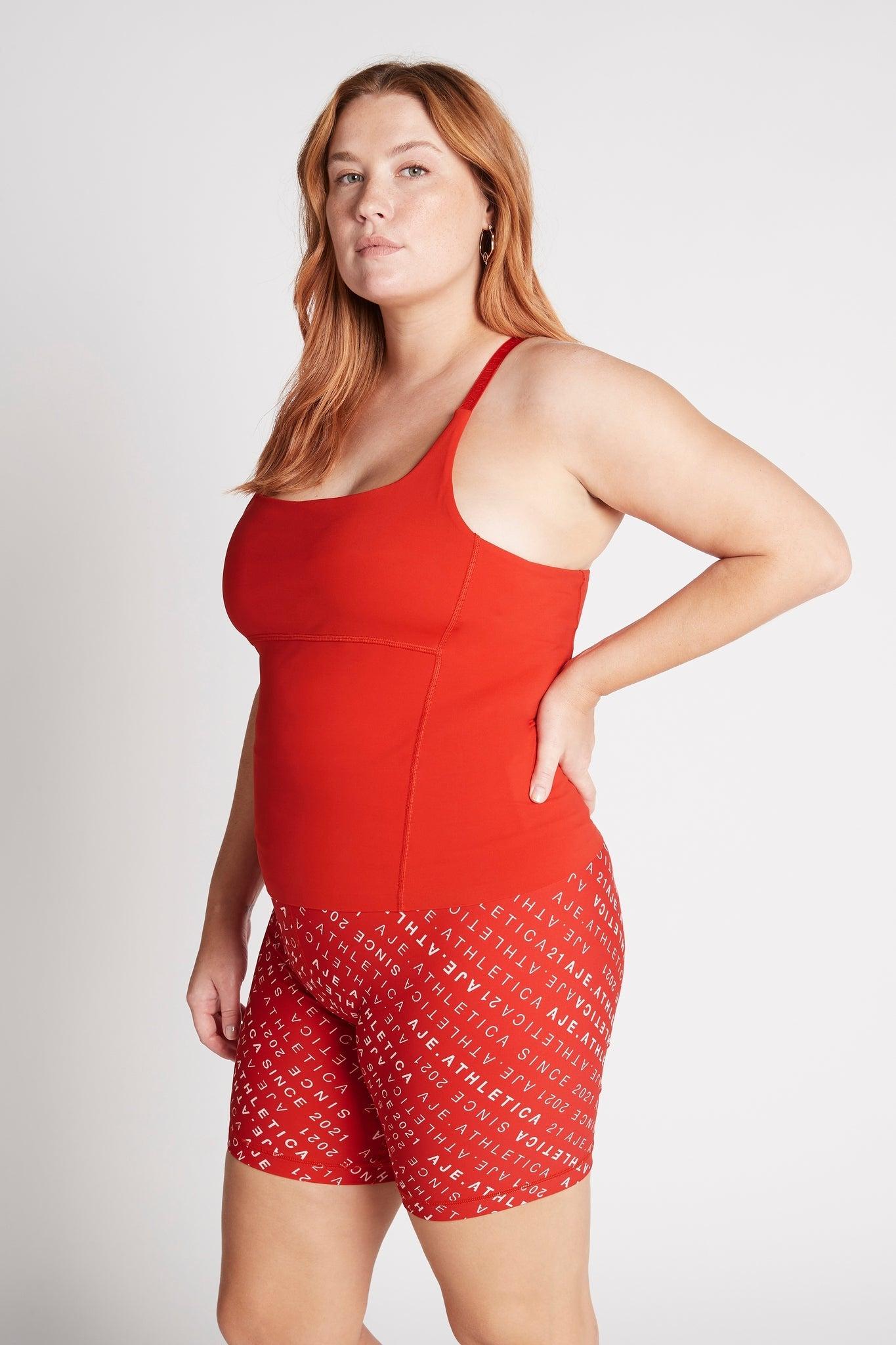 Cropped Adjustable Strap Racerback Tank 117 Product Image