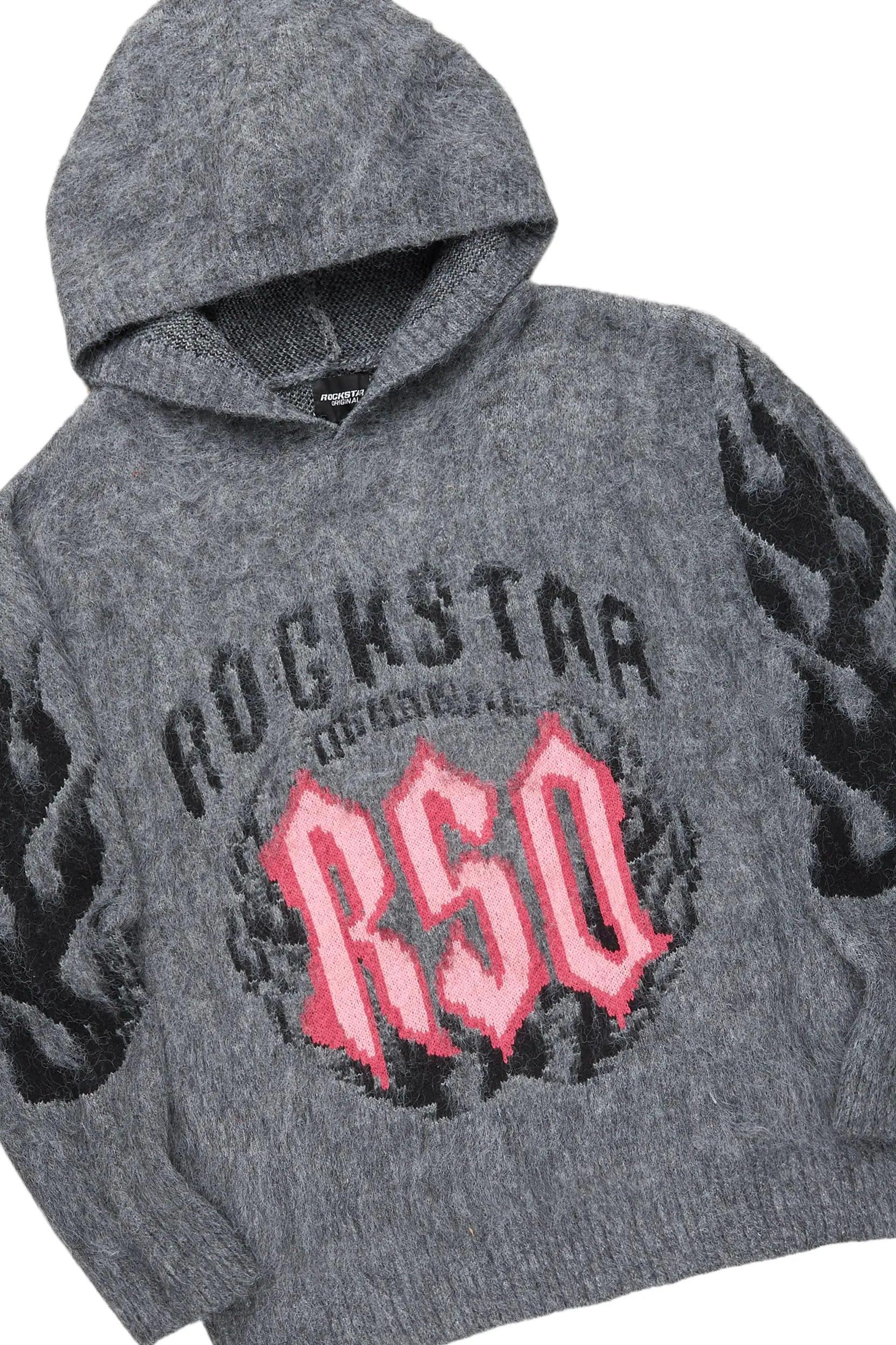 Boaz Black Hoodie & Deco Stacked Flare PU Jean Bundle Male Product Image