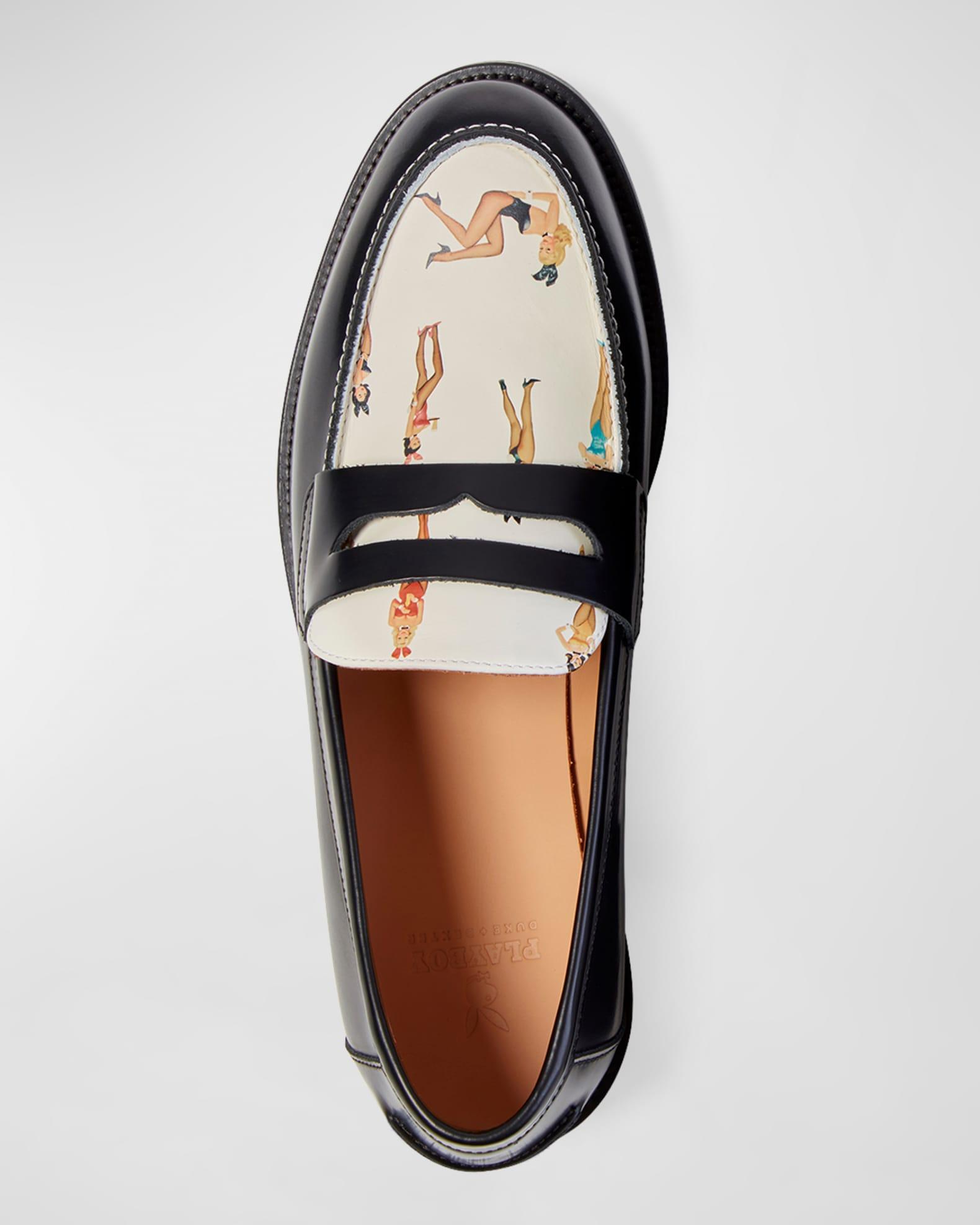 x Playboy Men's Wilde Sketch II Penny Loafers Product Image