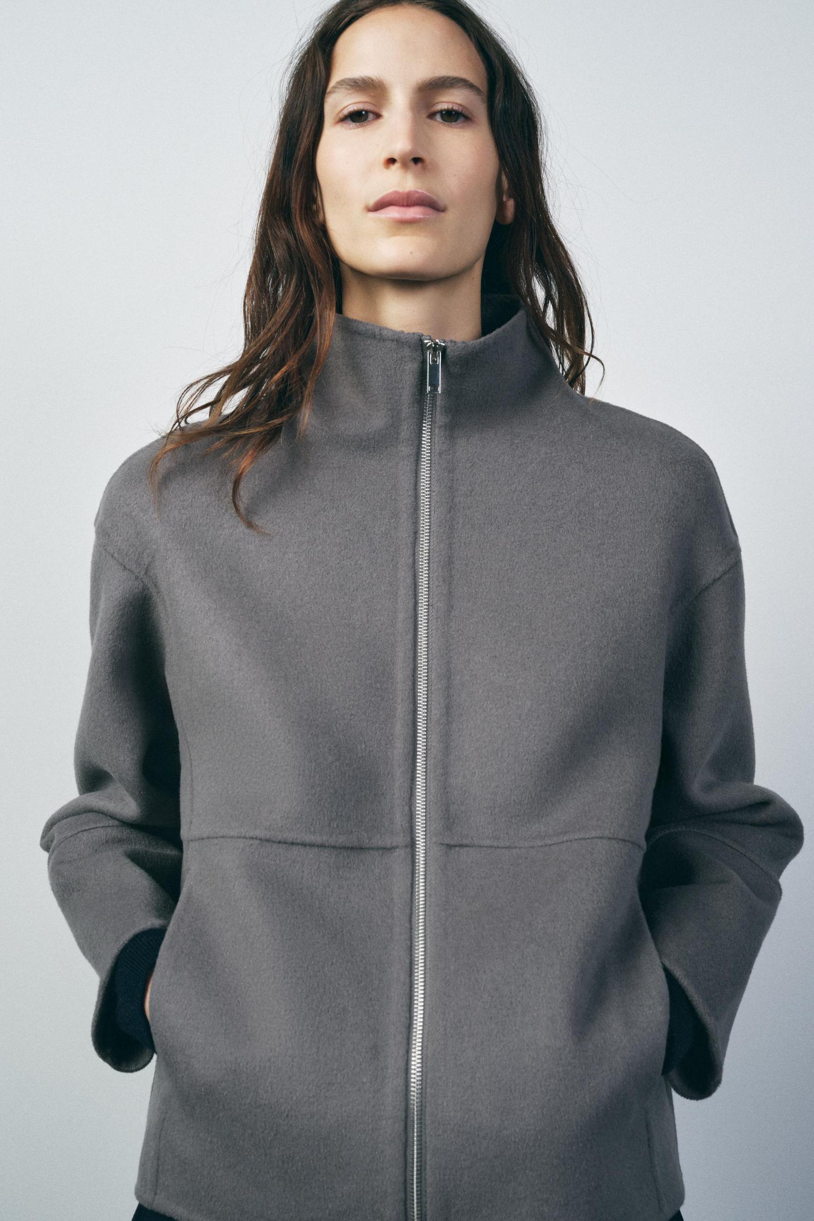 WOOL BLEND JACKET ZW COLLECTION Product Image