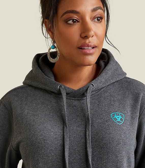 Ariat Logo Long Sleeve Kangaroo Pocket Hoodie Product Image