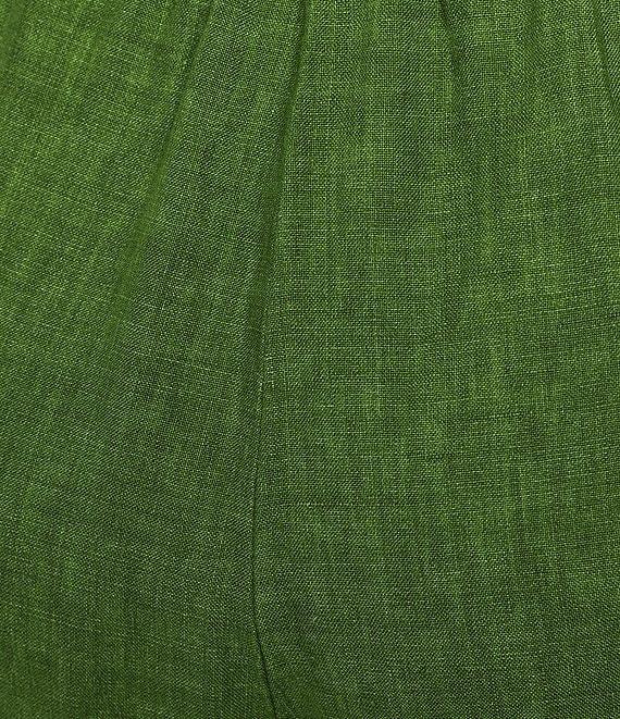 Eileen Fisher Textured Organic Linen Pleated Lantern Ankle Pants Product Image
