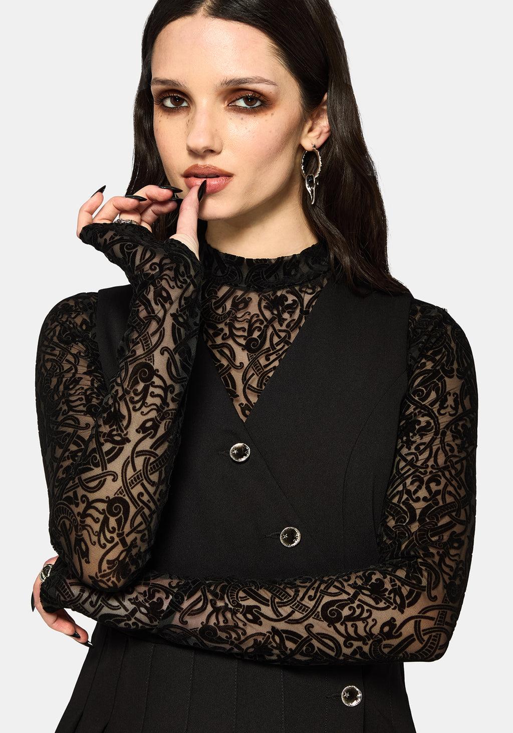 Moonage Asymmetric Sleeveless Mini Dress Product Image