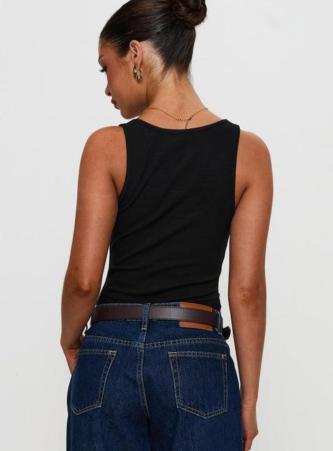 Baseline Rib Bodysuit Black Product Image