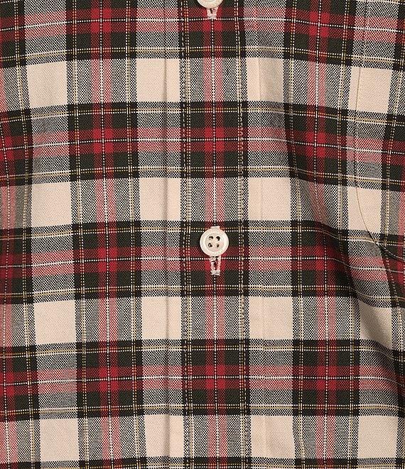 Cremieux Blue Label Big & Tall Classic Fit Plaid Oxford Long Sleeve Woven Shirt Product Image