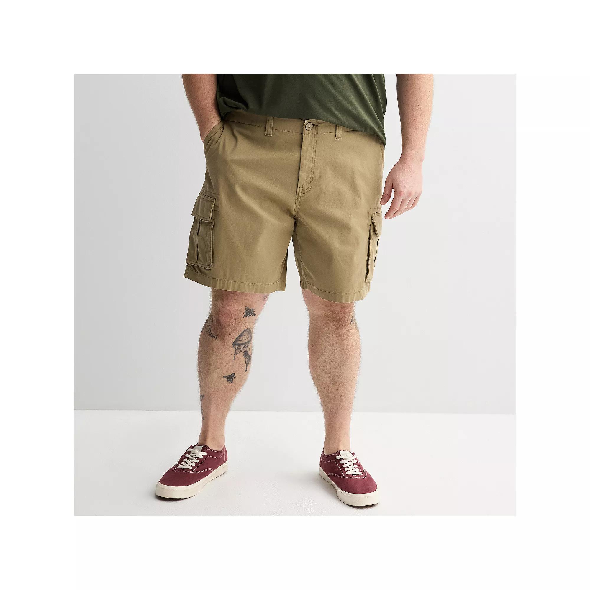 Big & Tall Sonoma Goods For Life® Flexwear Everyday Cargo Shorts, Men's, Size: 54, Lead Gray Product Image