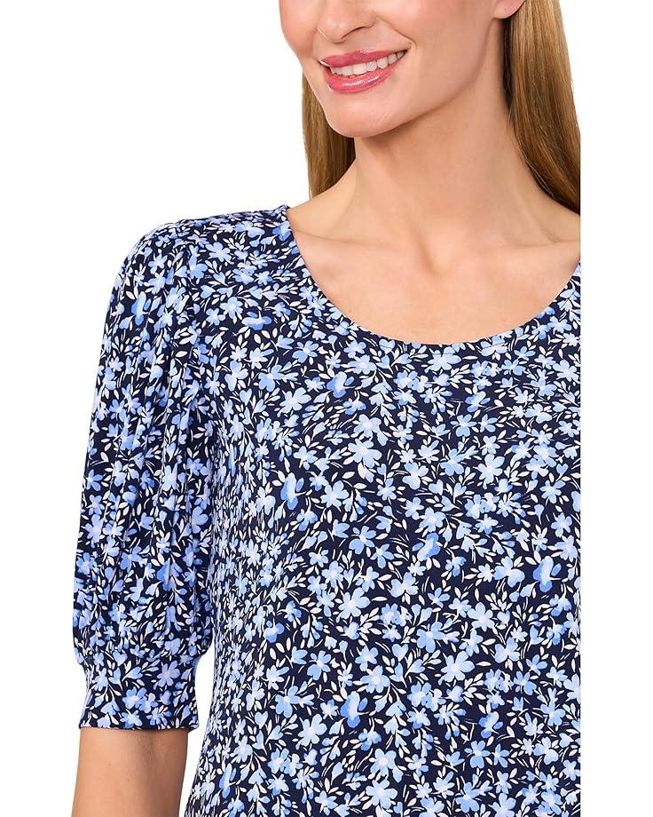 Women's CeCe Knit Scoop Neck Short Sleeve Top Product Image