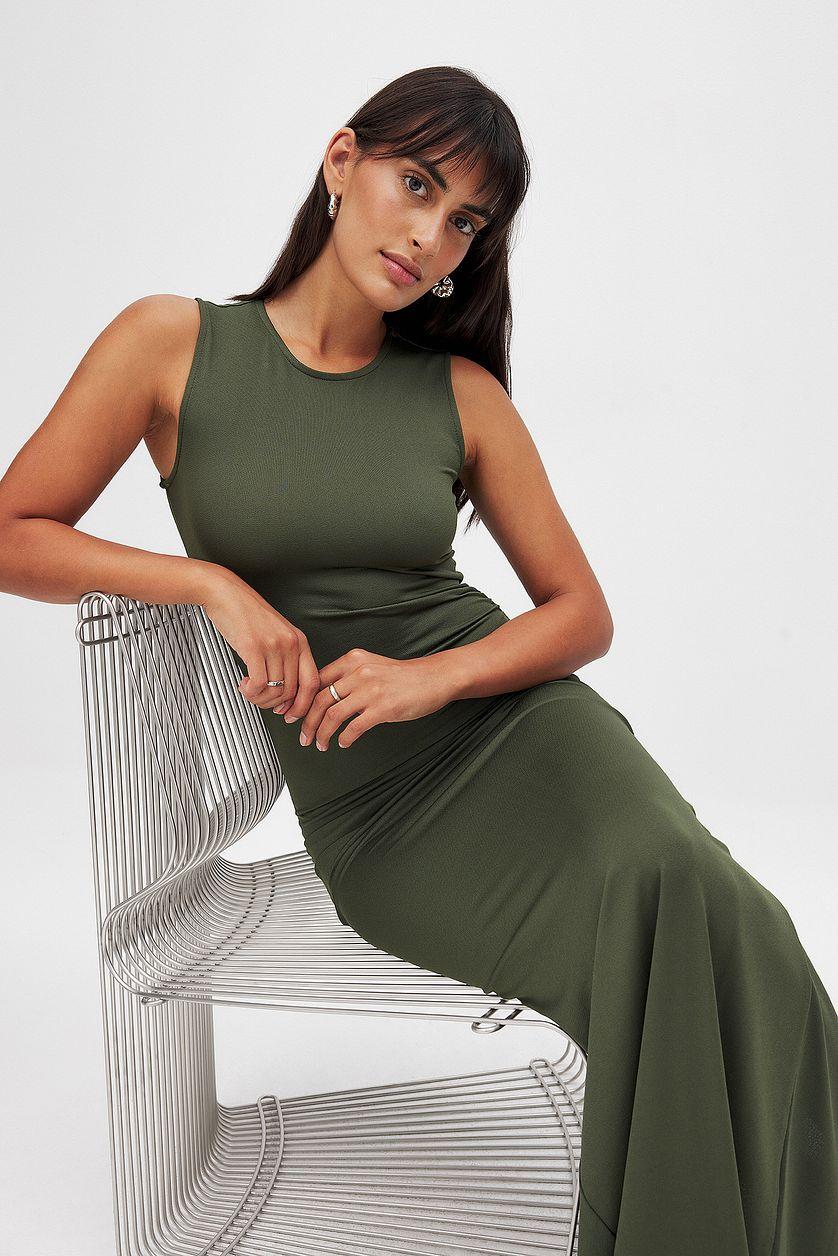 Jersey Sleeveless Maxi Dress Product Image