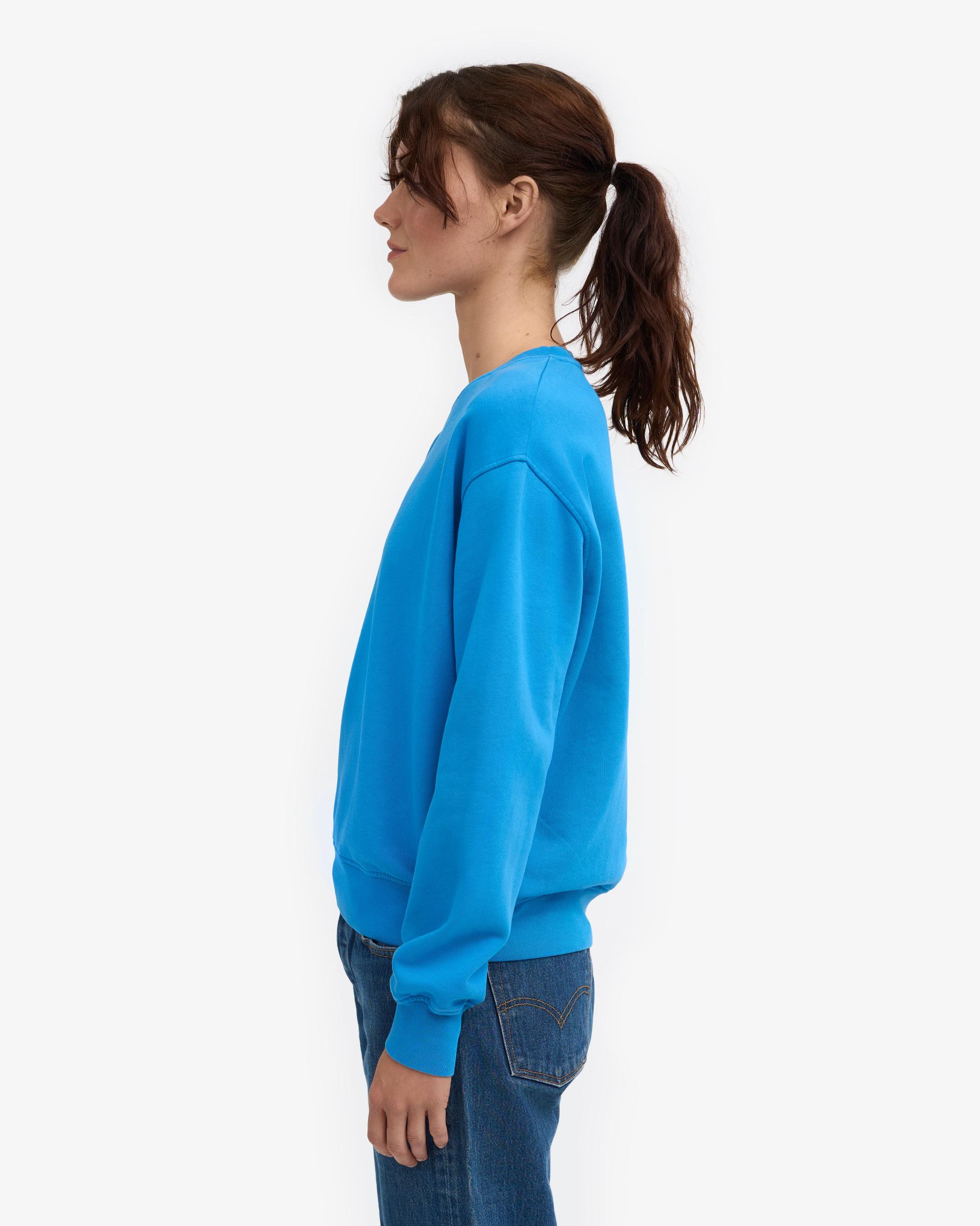 Women Classic Organic Crew - Sapphire Blue Product Image