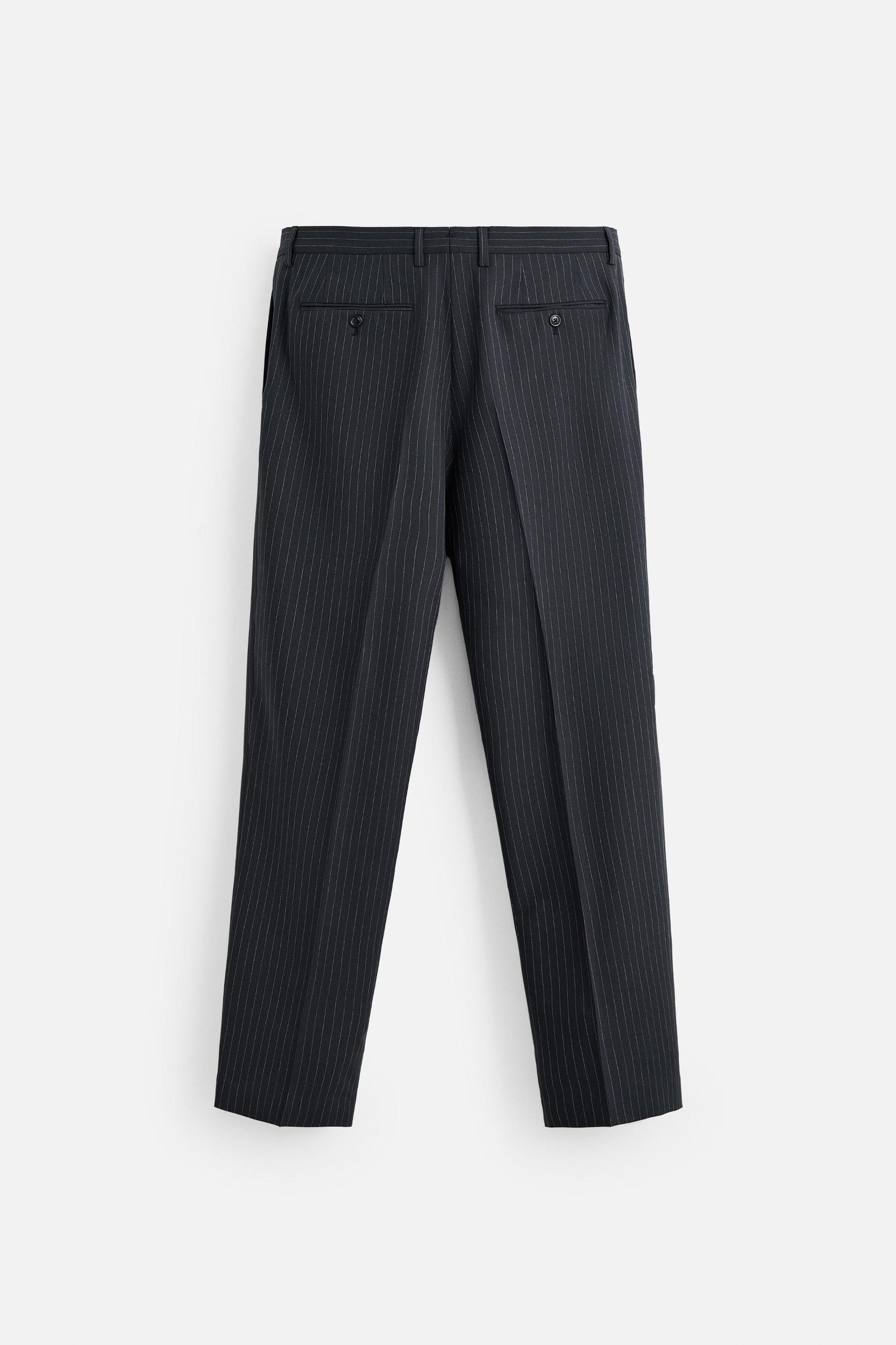PINSTRIPE SUIT PANTS Product Image
