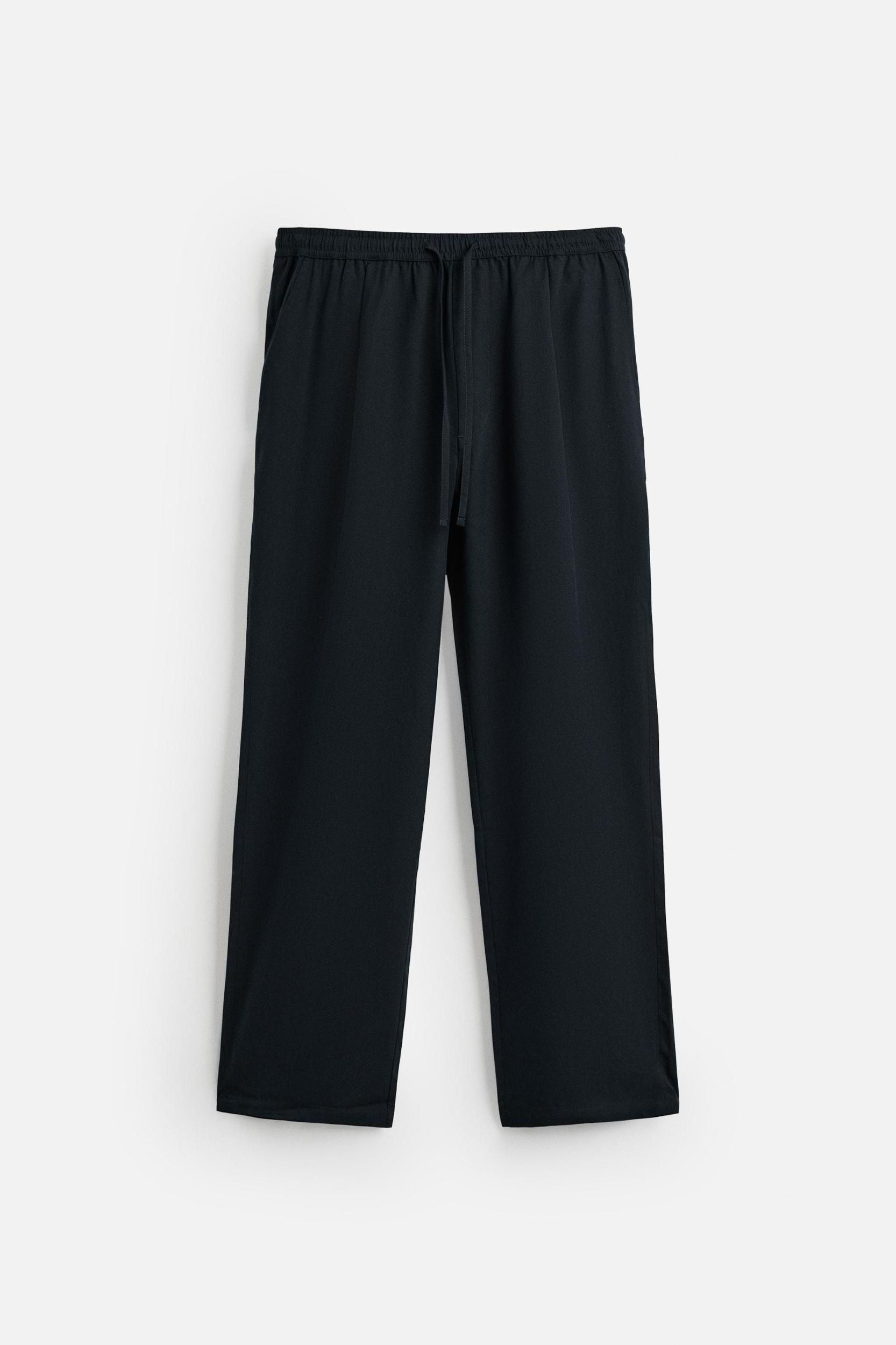 RELAXED FIT LYOCELL PANTS Product Image