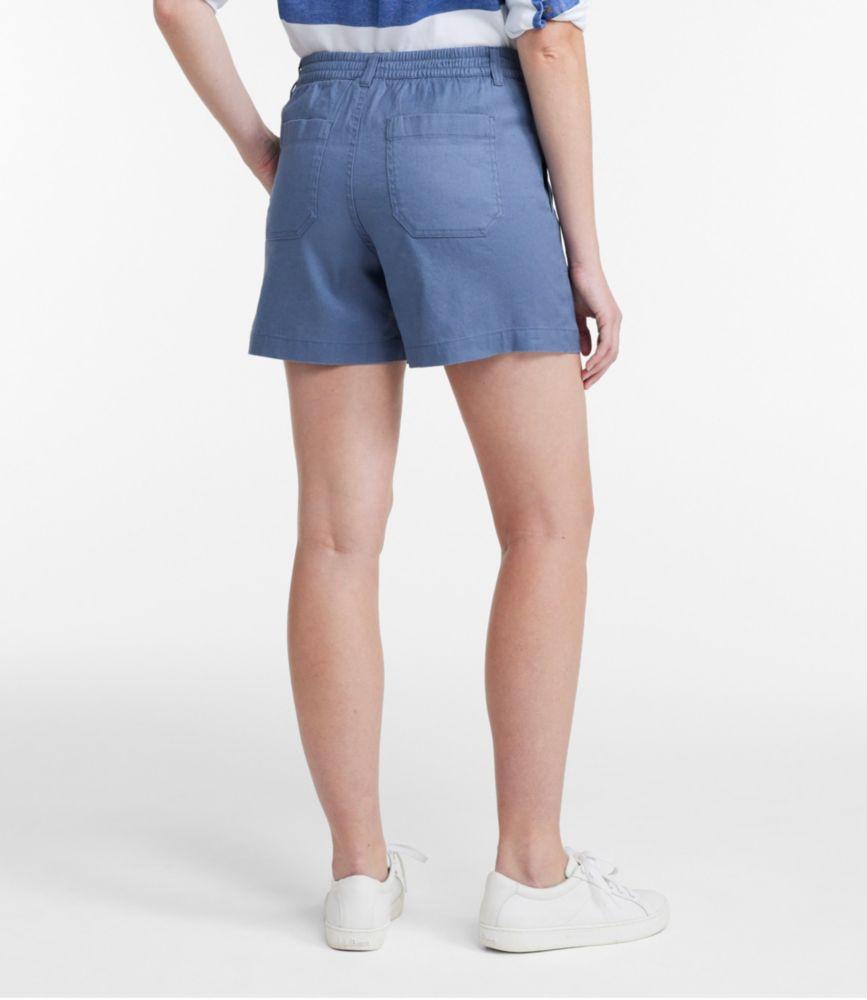 Women's Comfort Stretch Cotton/Linen Shorts, High-Rise 7" Product Image