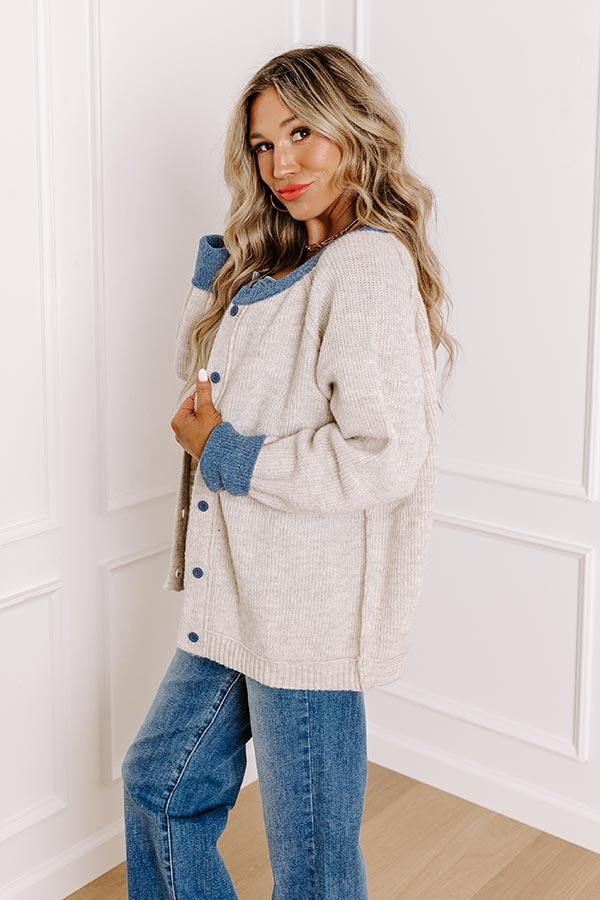 Falling Leaves Knit Cardigan Product Image