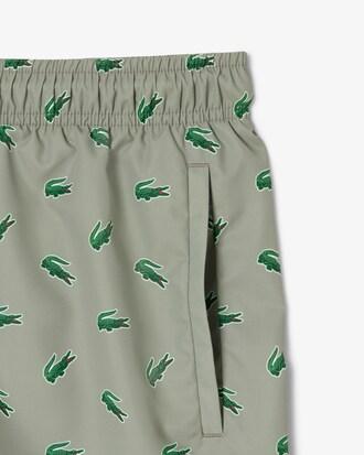Crocodile Print Swim Trunks Product Image